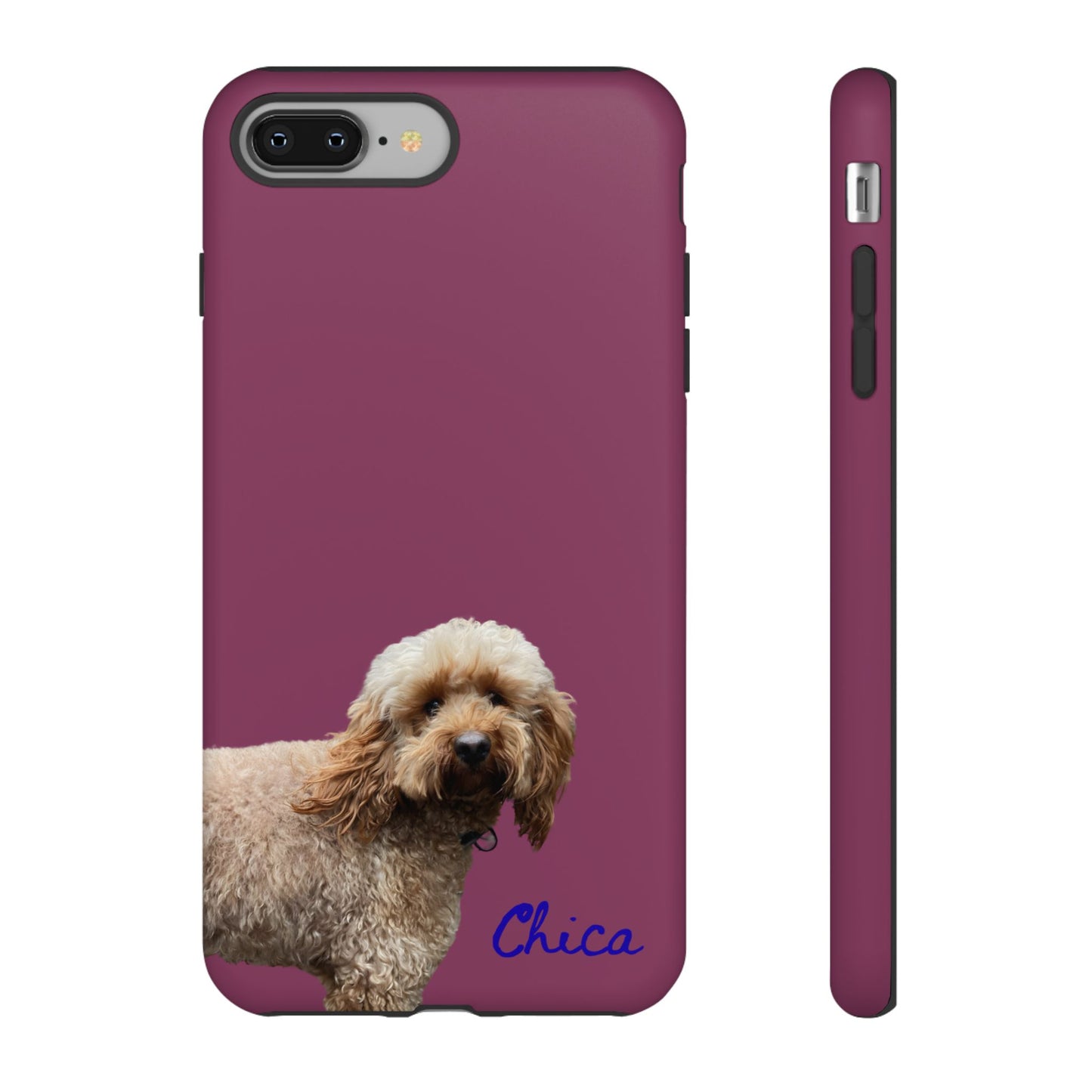 Customizable Pet Tough Phone Case Your Pet Photo or Digital Painting with Name_9 iPhone 16, 15 Pro Max, 15 Plus, Samsung S24 Ultra, Pixel 7