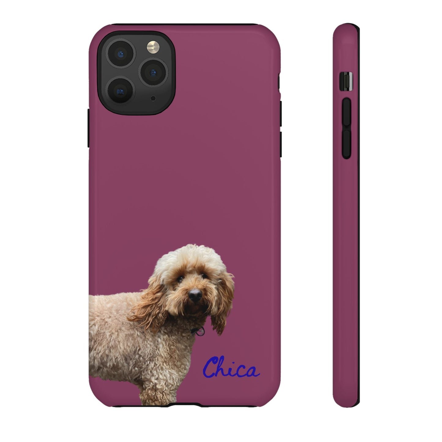 Customizable Pet Tough Phone Case Your Pet Photo or Digital Painting with Name_9 iPhone 16, 15 Pro Max, 15 Plus, Samsung S24 Ultra, Pixel 7