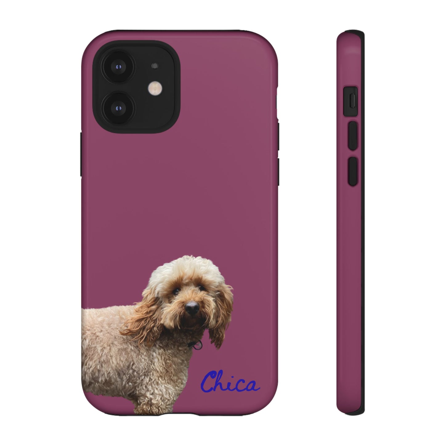Customizable Pet Tough Phone Case Your Pet Photo or Digital Painting with Name_9 iPhone 16, 15 Pro Max, 15 Plus, Samsung S24 Ultra, Pixel 7