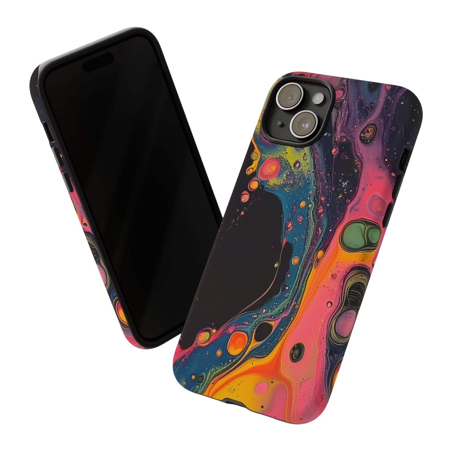 Psychedelic Modern Abstract_8 Customizable Tough Phone Case for iPhone 16, 15 Pro Max, Samsung S24 Ultra, Pixel 7 & more