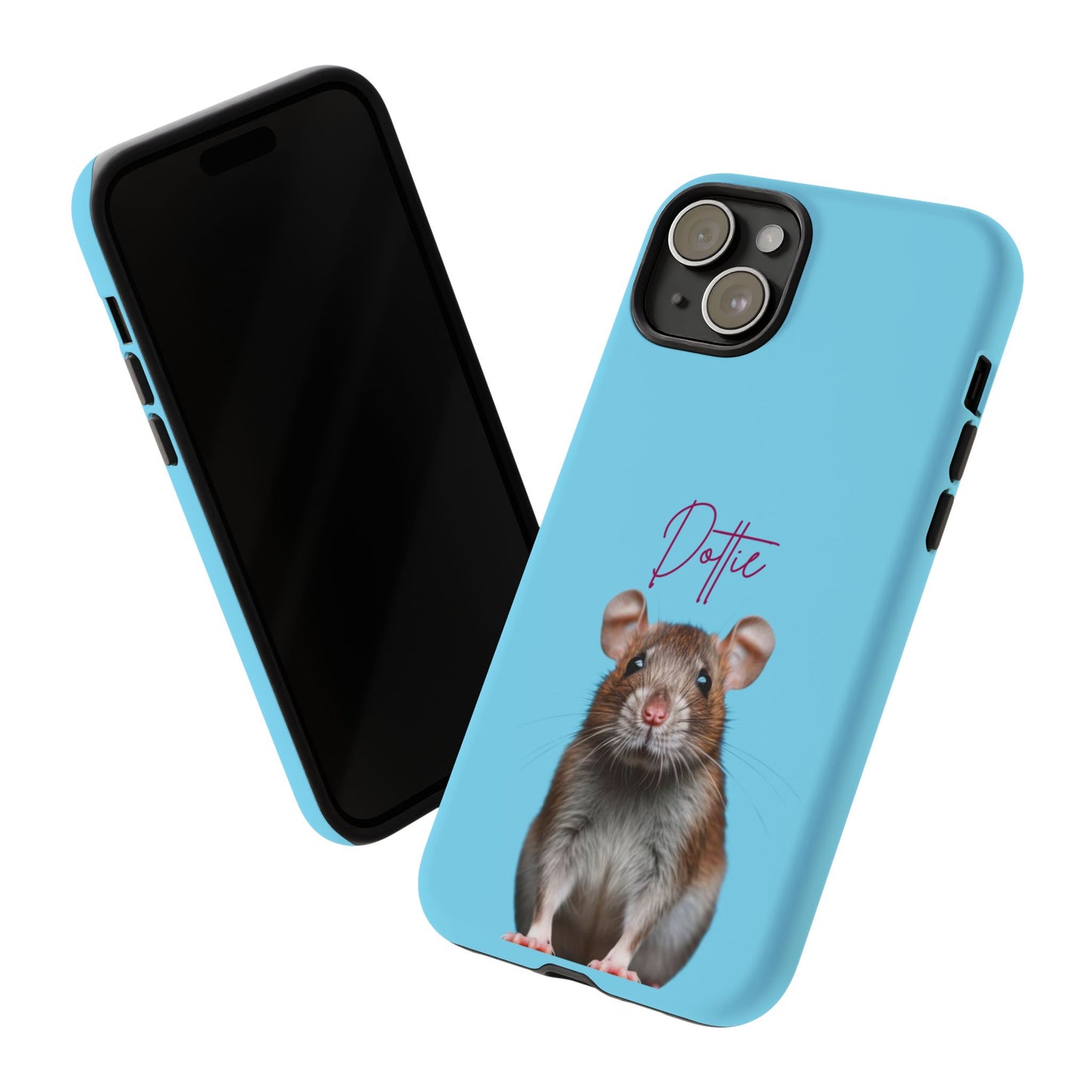 Customizable Pet Tough Phone Case Your Pet Photo or Digital Painting with Name_8 iPhone 16, 15 Pro Max, 15 Plus, Samsung S24 Ultra, Pixel 7