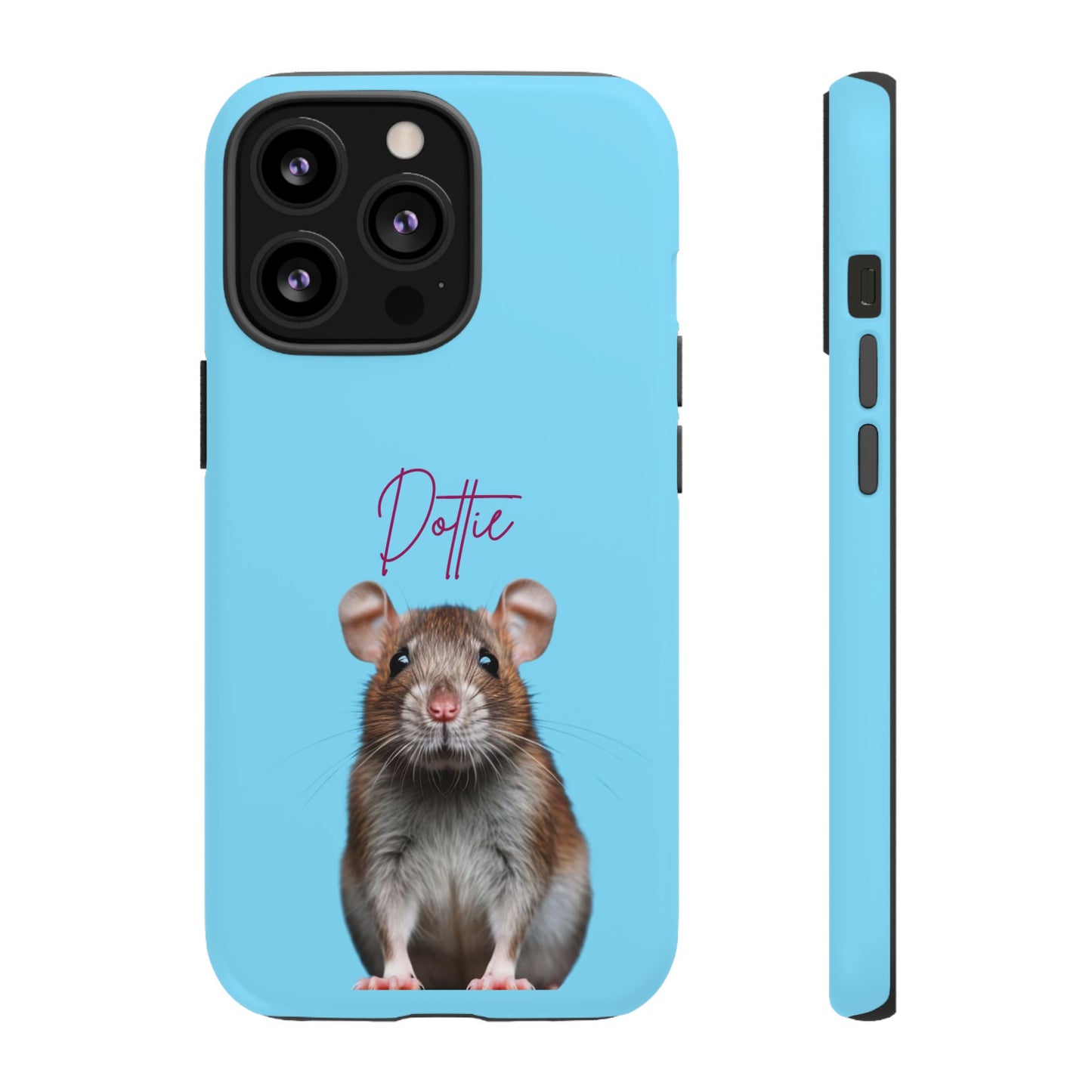 Customizable Pet Tough Phone Case Your Pet Photo or Digital Painting with Name_8 iPhone 16, 15 Pro Max, 15 Plus, Samsung S24 Ultra, Pixel 7