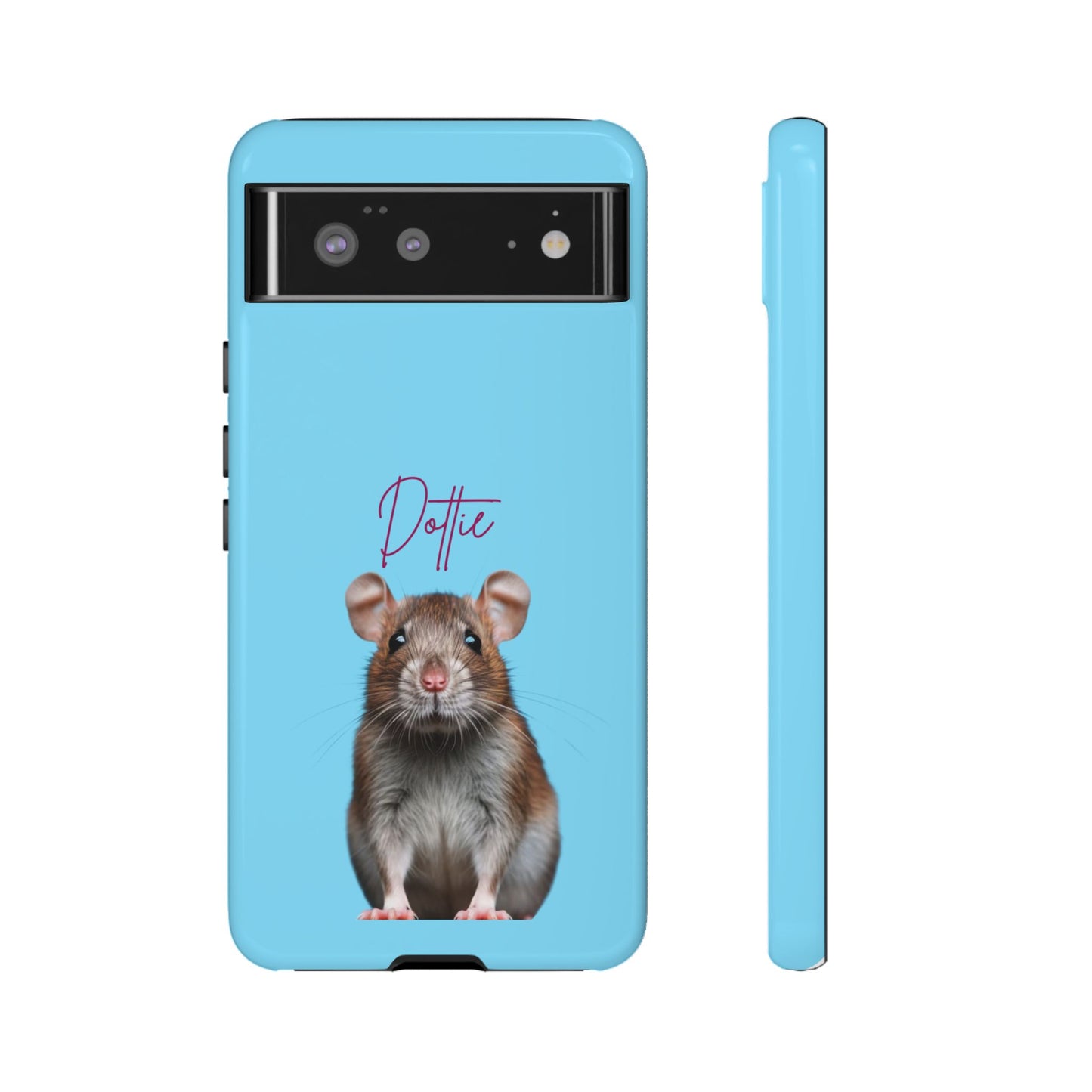 Customizable Pet Tough Phone Case Your Pet Photo or Digital Painting with Name_8 iPhone 16, 15 Pro Max, 15 Plus, Samsung S24 Ultra, Pixel 7