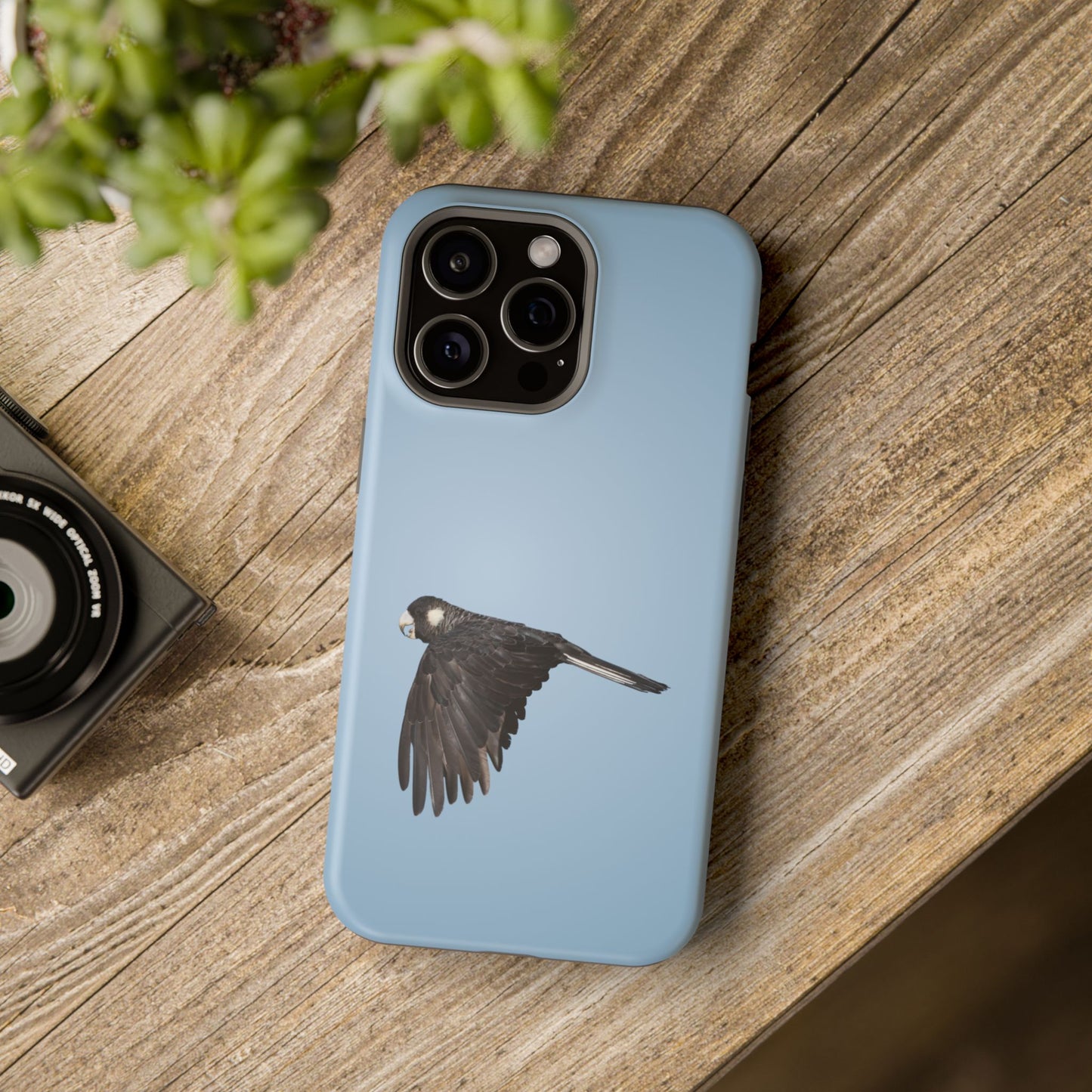 Baudins Black Cockatoo - Magnetic Impact-Resistant Phone Case - Fono Caso x EstebantheNatureman - Wildlife Case - Gift for Bird Lovers