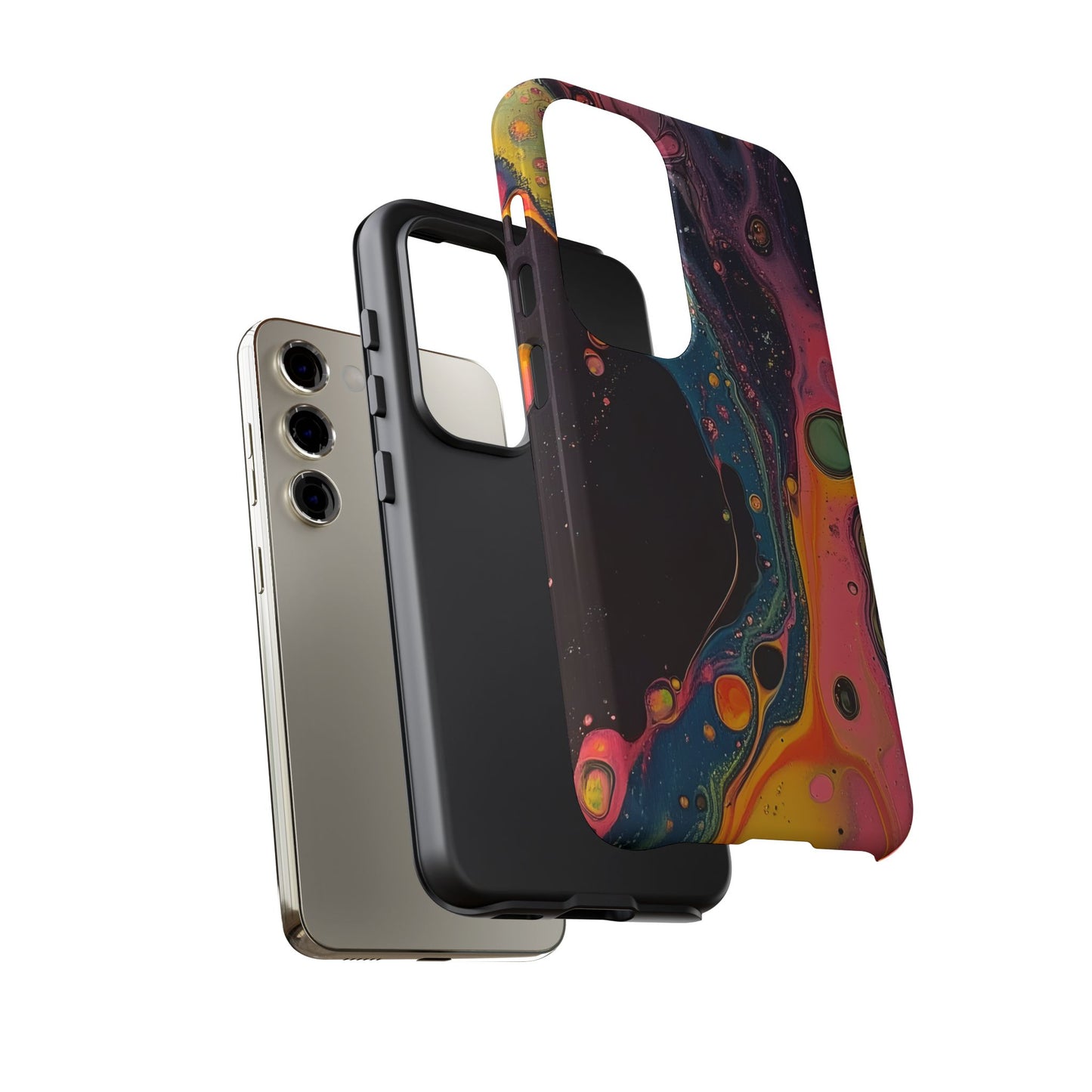 Psychedelic Modern Abstract_8 Customizable Tough Phone Case for iPhone 16, 15 Pro Max, Samsung S24 Ultra, Pixel 7 & more