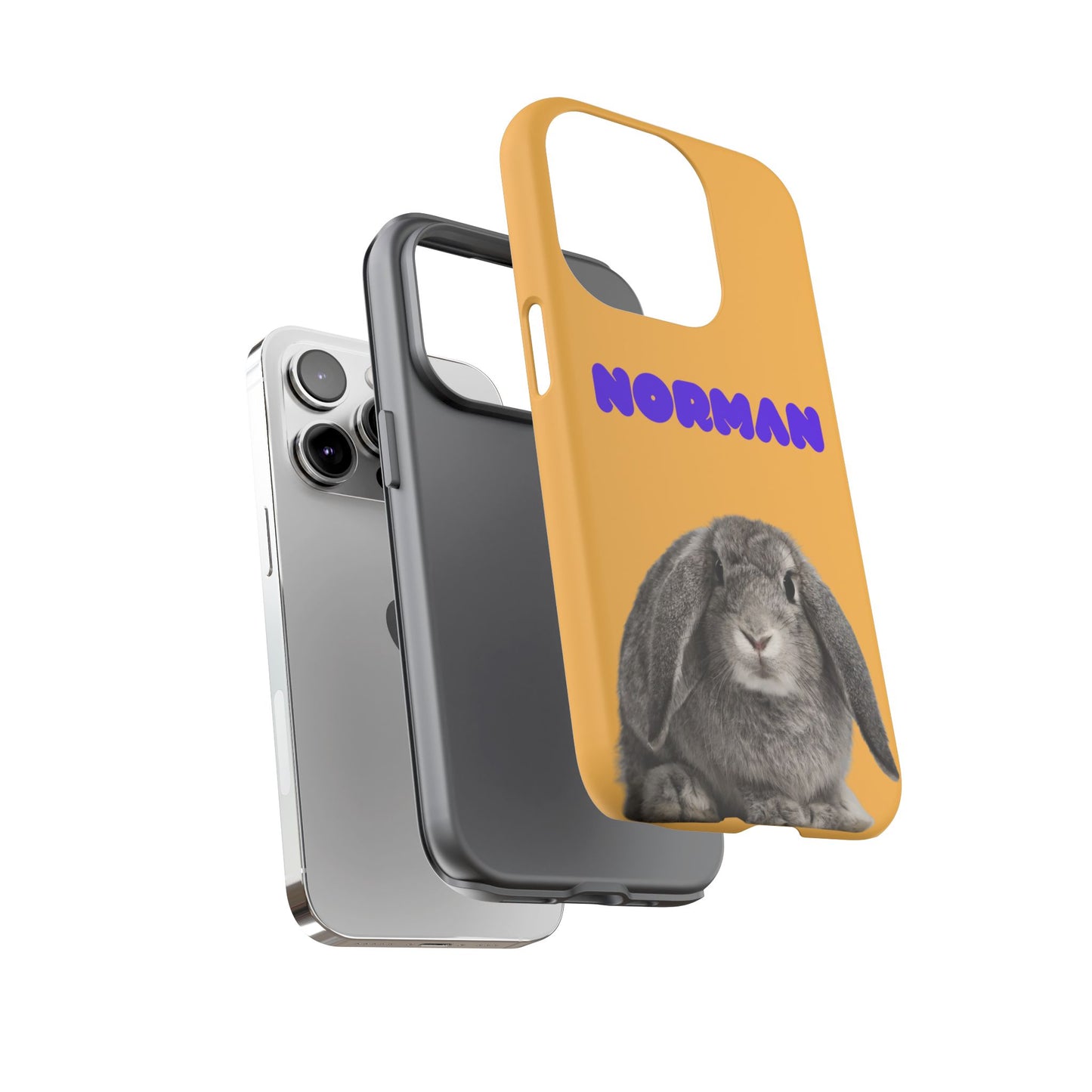 Customizable Pet Tough Phone Case Your Pet Photo or Digital Painting with Name_7