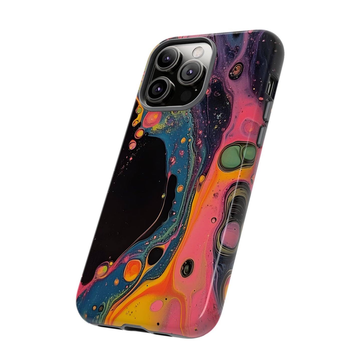 Psychedelic Modern Abstract_8 Customizable Tough Phone Case for iPhone 16, 15 Pro Max, Samsung S24 Ultra, Pixel 7 & more