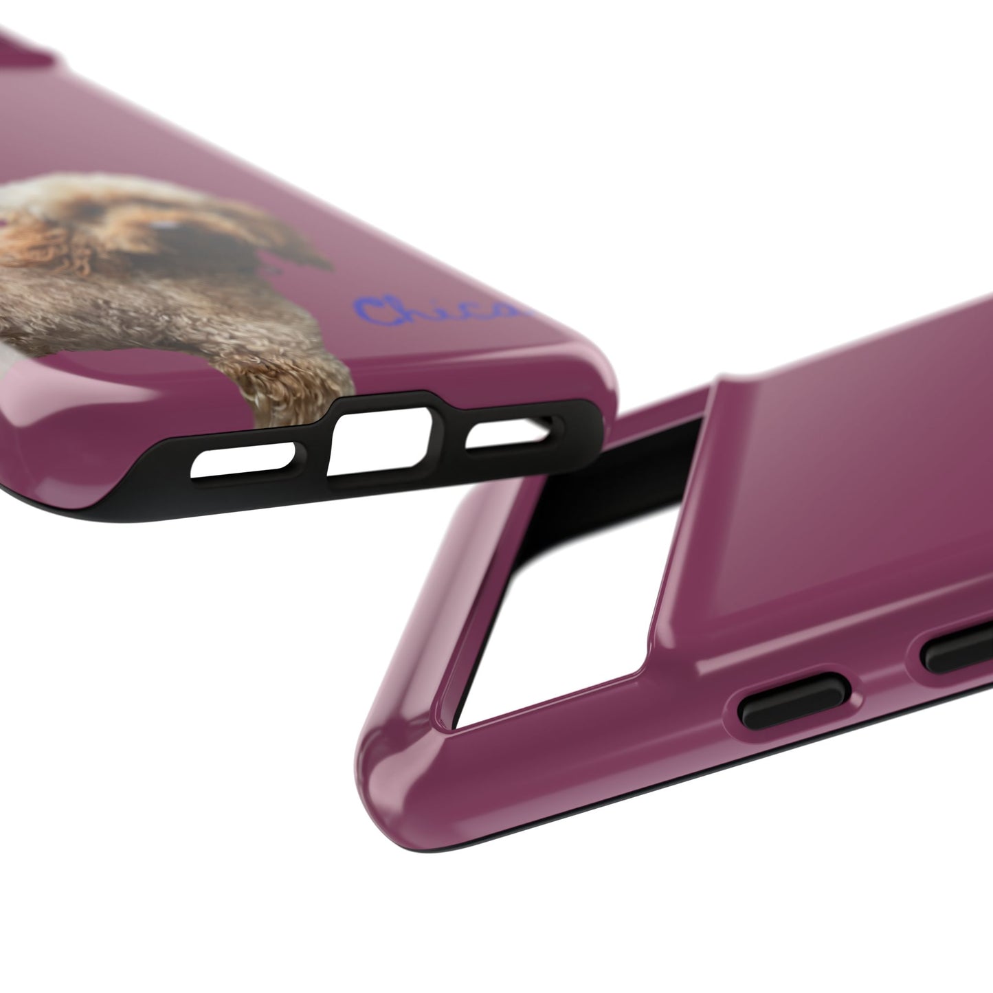 Customizable Pet Tough Phone Case Your Pet Photo or Digital Painting with Name_9 iPhone 16, 15 Pro Max, 15 Plus, Samsung S24 Ultra, Pixel 7