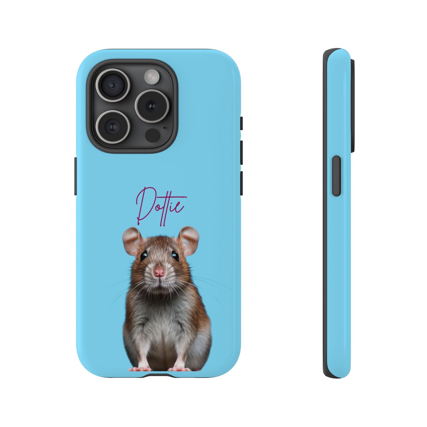 Customizable Pet Tough Phone Case Your Pet Photo or Digital Painting with Name_8 iPhone 16, 15 Pro Max, 15 Plus, Samsung S24 Ultra, Pixel 7