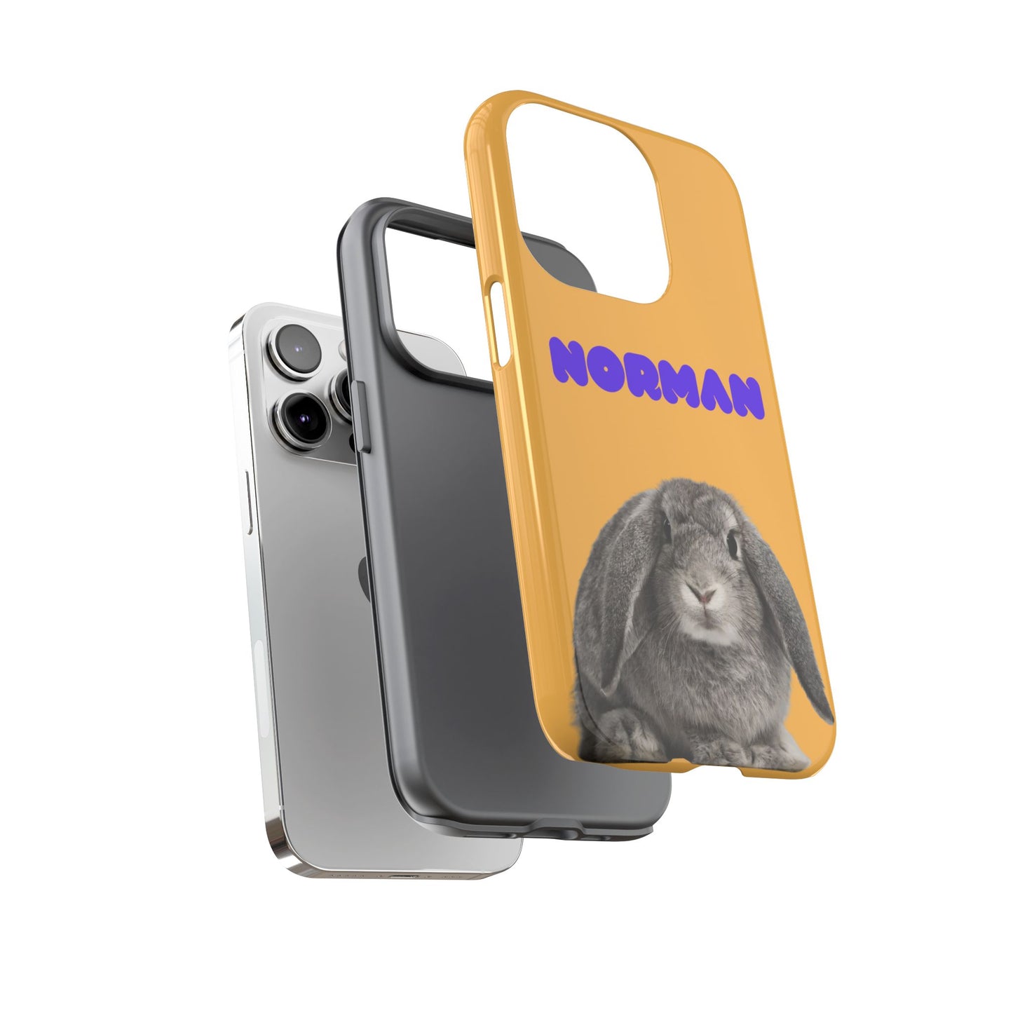 Customizable Pet Tough Phone Case Your Pet Photo or Digital Painting with Name_7