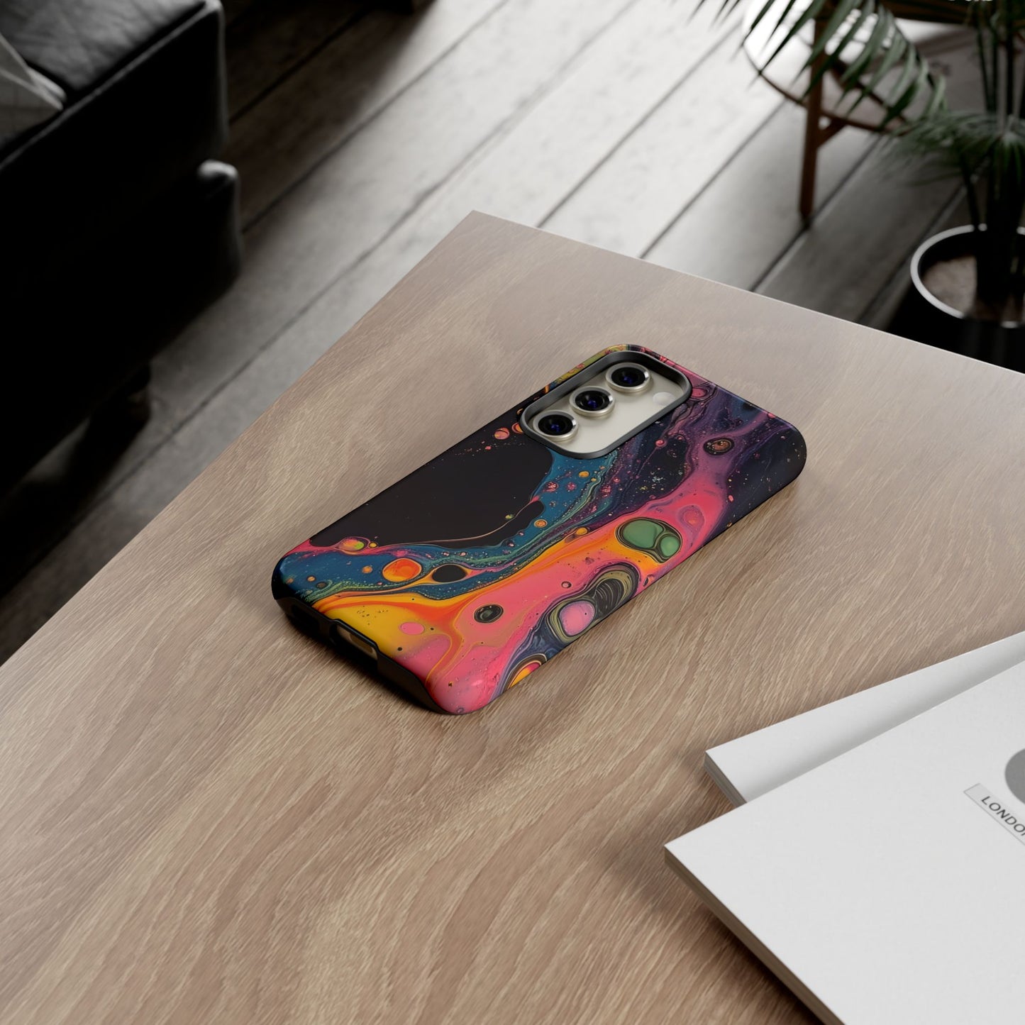Psychedelic Modern Abstract_8 Customizable Tough Phone Case for iPhone 16, 15 Pro Max, Samsung S24 Ultra, Pixel 7 & more