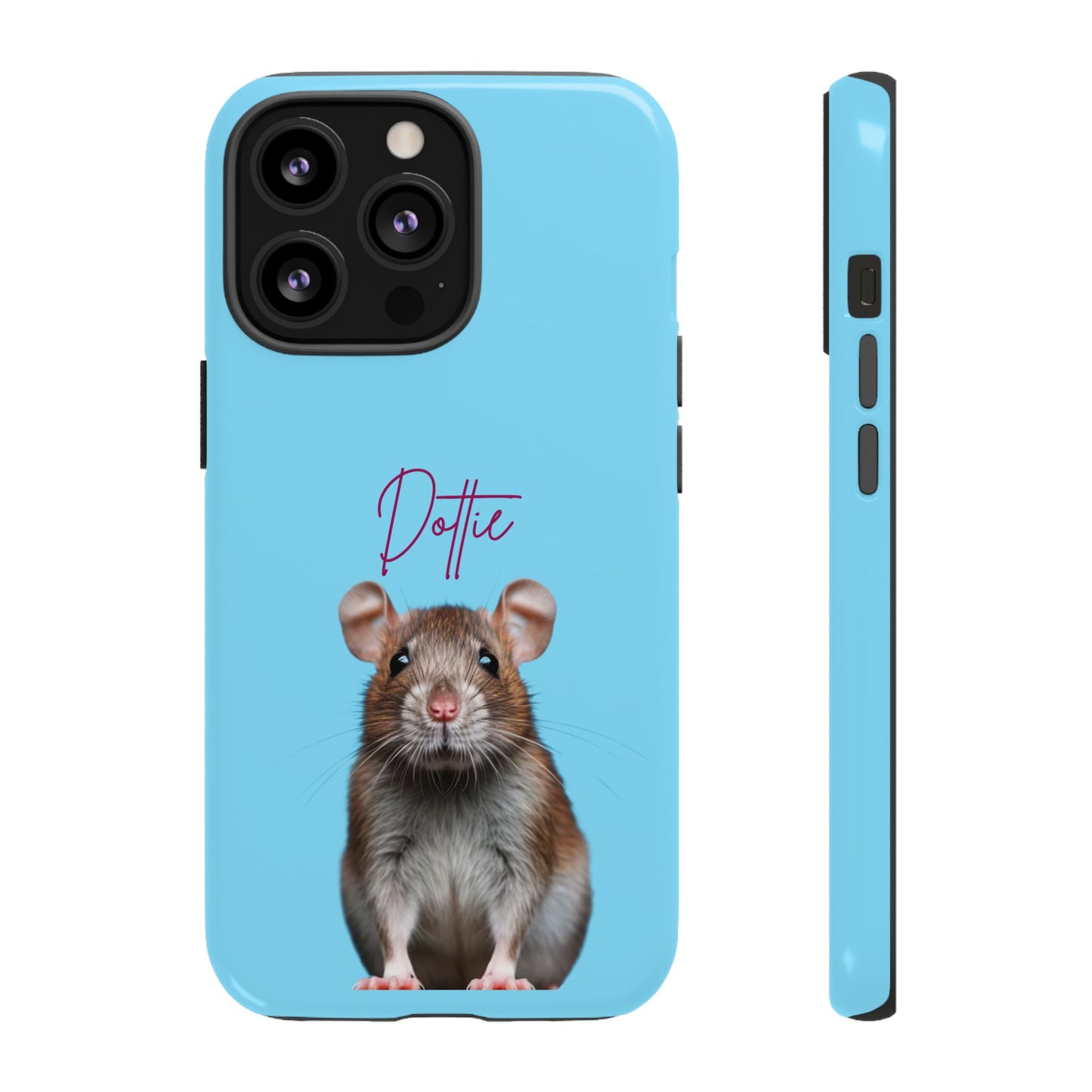 Customizable Pet Tough Phone Case Your Pet Photo or Digital Painting with Name_8 iPhone 16, 15 Pro Max, 15 Plus, Samsung S24 Ultra, Pixel 7