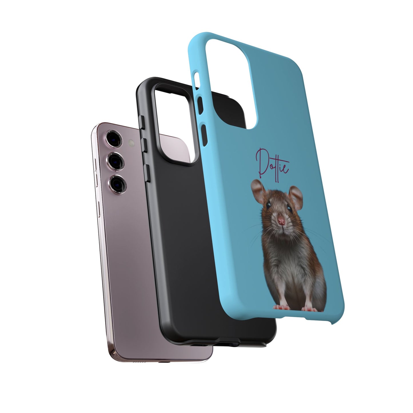 Customizable Pet Tough Phone Case Your Pet Photo or Digital Painting with Name_8 iPhone 16, 15 Pro Max, 15 Plus, Samsung S24 Ultra, Pixel 7