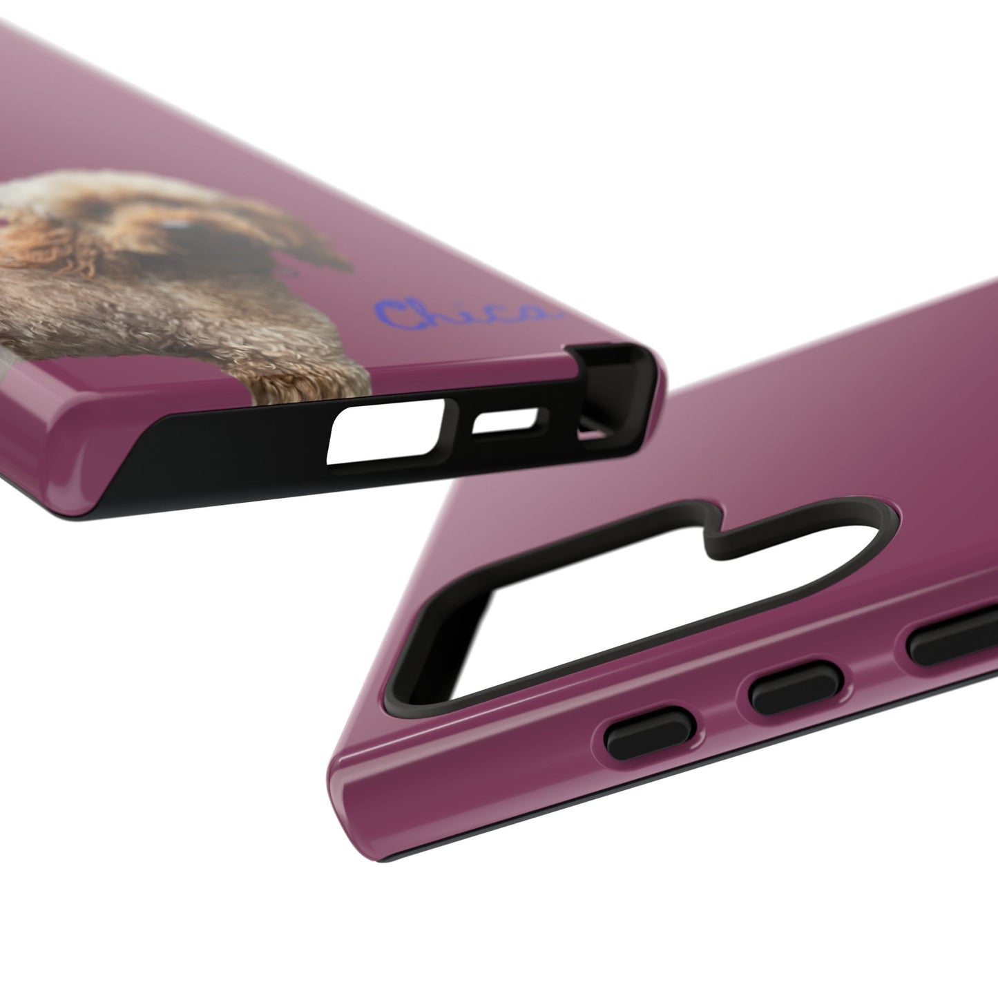 Customizable Pet Tough Phone Case Your Pet Photo or Digital Painting with Name_9 iPhone 16, 15 Pro Max, 15 Plus, Samsung S24 Ultra, Pixel 7