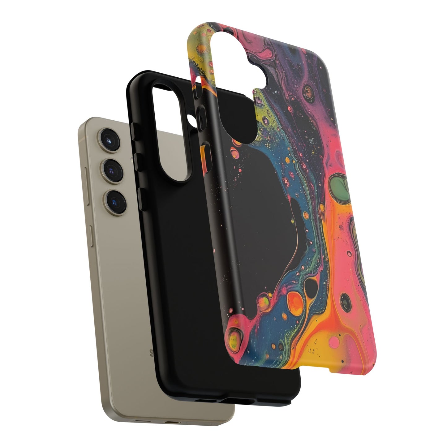 Psychedelic Modern Abstract_8 Customizable Tough Phone Case for iPhone 16, 15 Pro Max, Samsung S24 Ultra, Pixel 7 & more