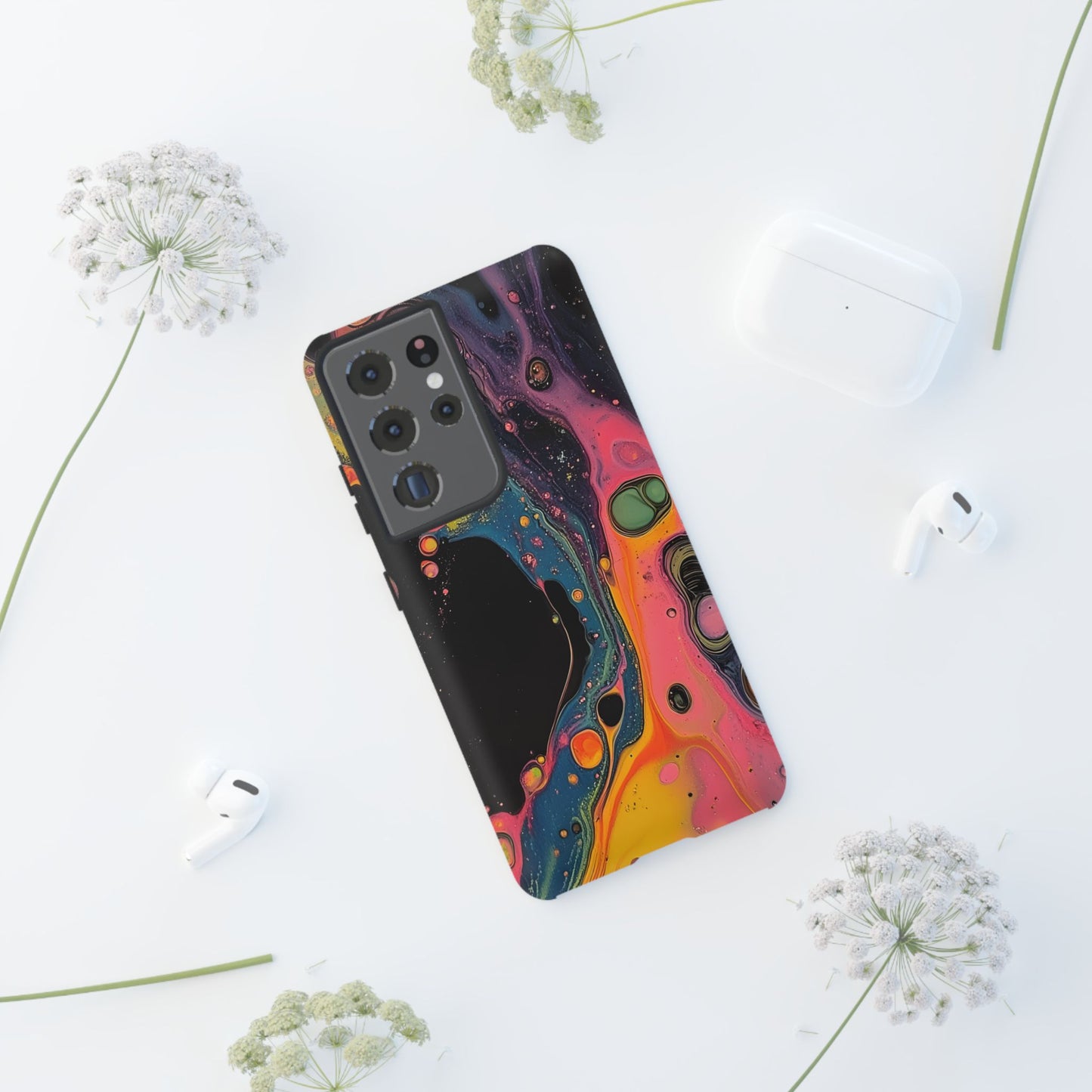 Psychedelic Modern Abstract_8 Customizable Tough Phone Case for iPhone 16, 15 Pro Max, Samsung S24 Ultra, Pixel 7 & more