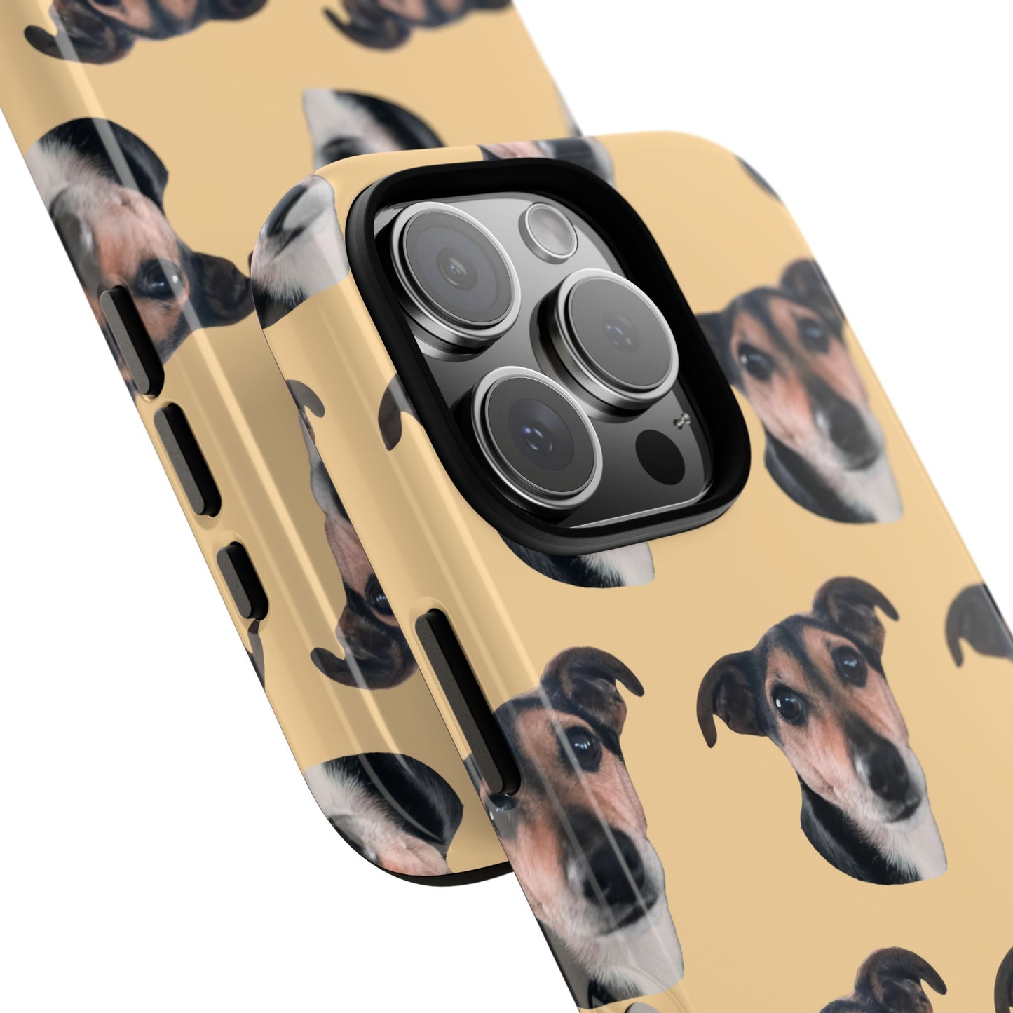 Customizable Pet Tough Phone Case Your Pet Photo or Digital Painting with Name_10 iPhone 16, 15 Pro Max, 15 Plus, Samsung S24 Ultra, Pixel 7