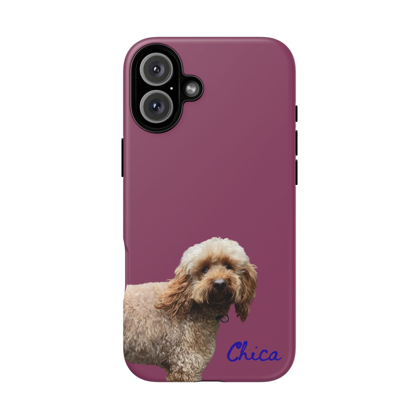 Customizable Pet Tough Phone Case Your Pet Photo or Digital Painting with Name_9 iPhone 16, 15 Pro Max, 15 Plus, Samsung S24 Ultra, Pixel 7