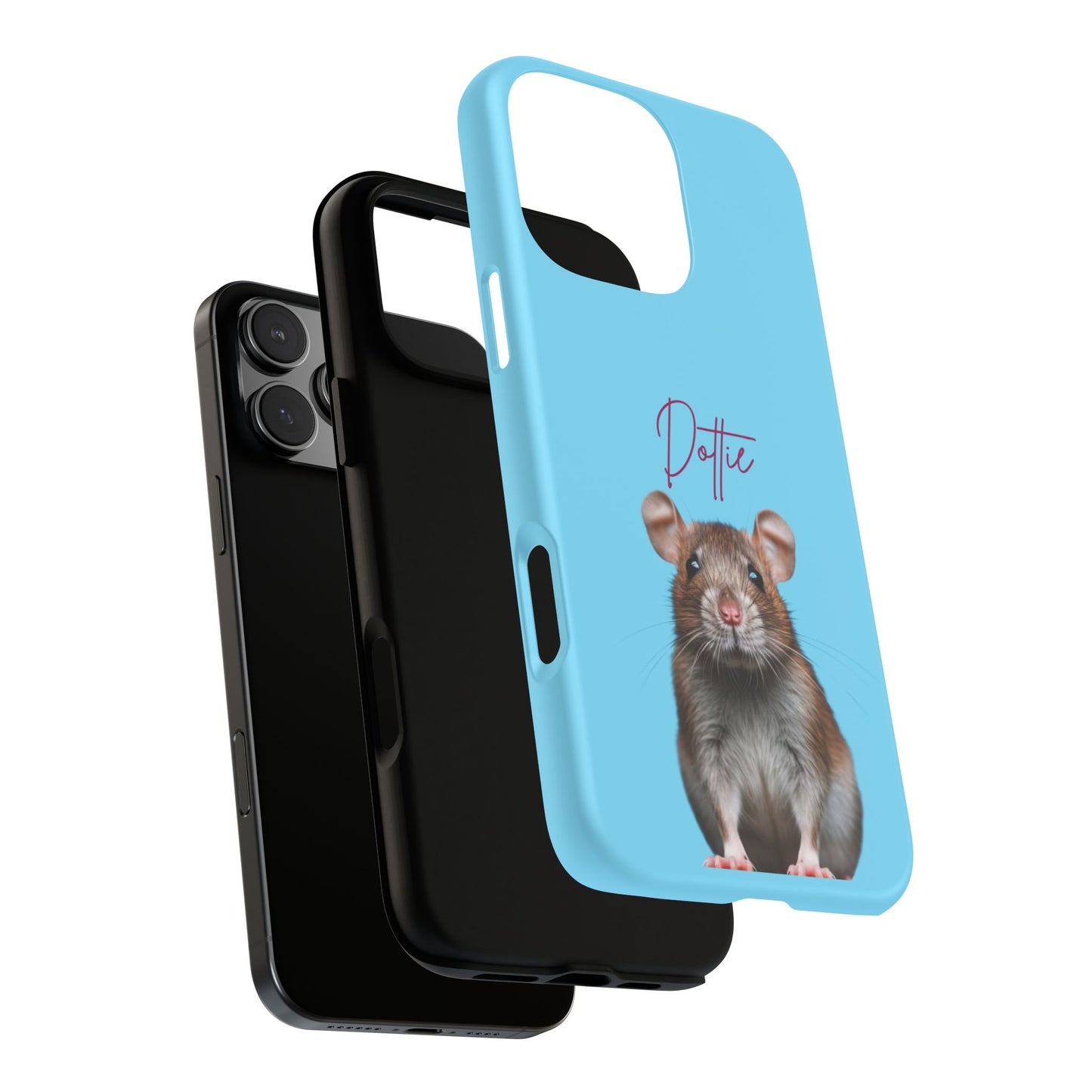 Customizable Pet Tough Phone Case Your Pet Photo or Digital Painting with Name_8 iPhone 16, 15 Pro Max, 15 Plus, Samsung S24 Ultra, Pixel 7