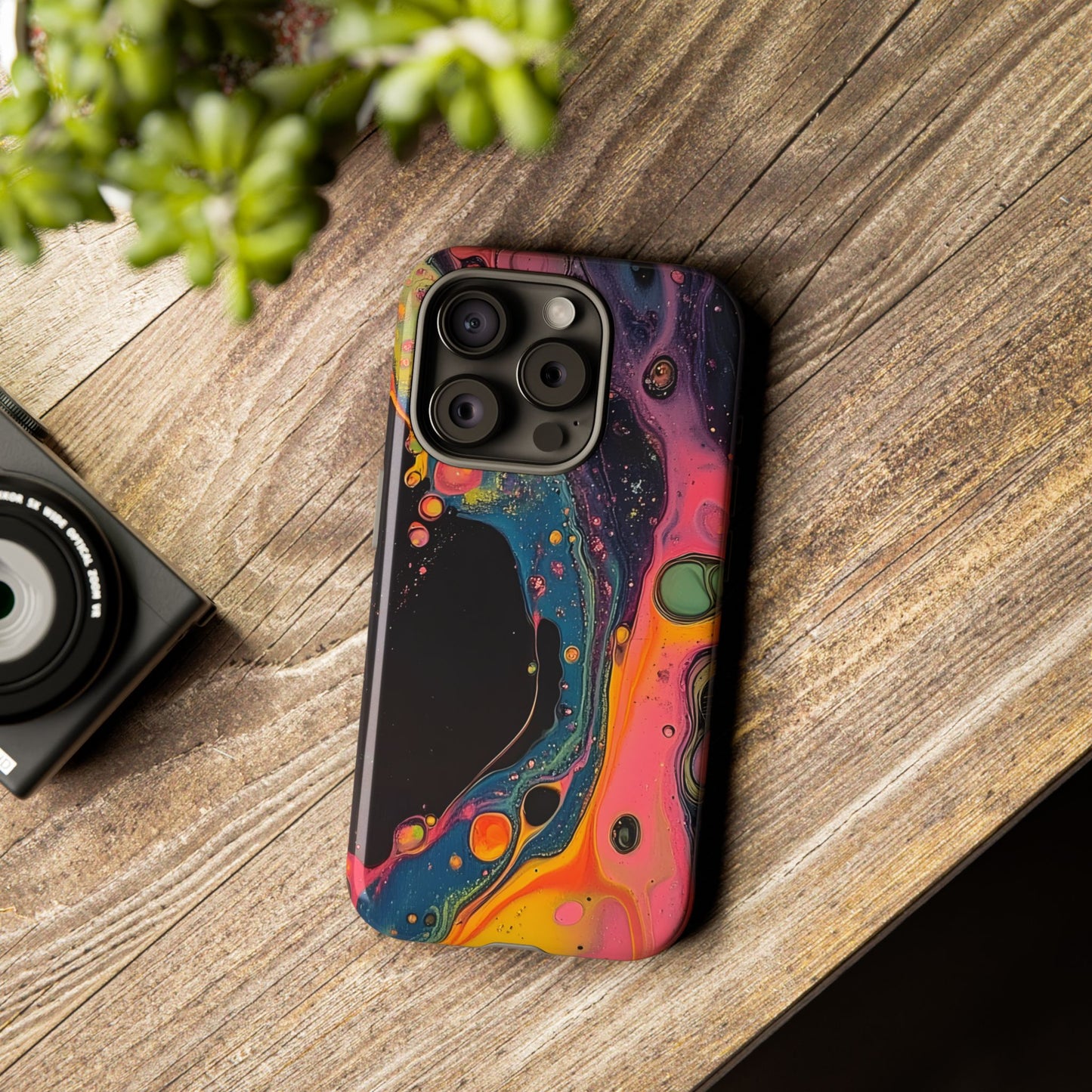 Psychedelic Modern Abstract_8 Customizable Tough Phone Case for iPhone 16, 15 Pro Max, Samsung S24 Ultra, Pixel 7 & more