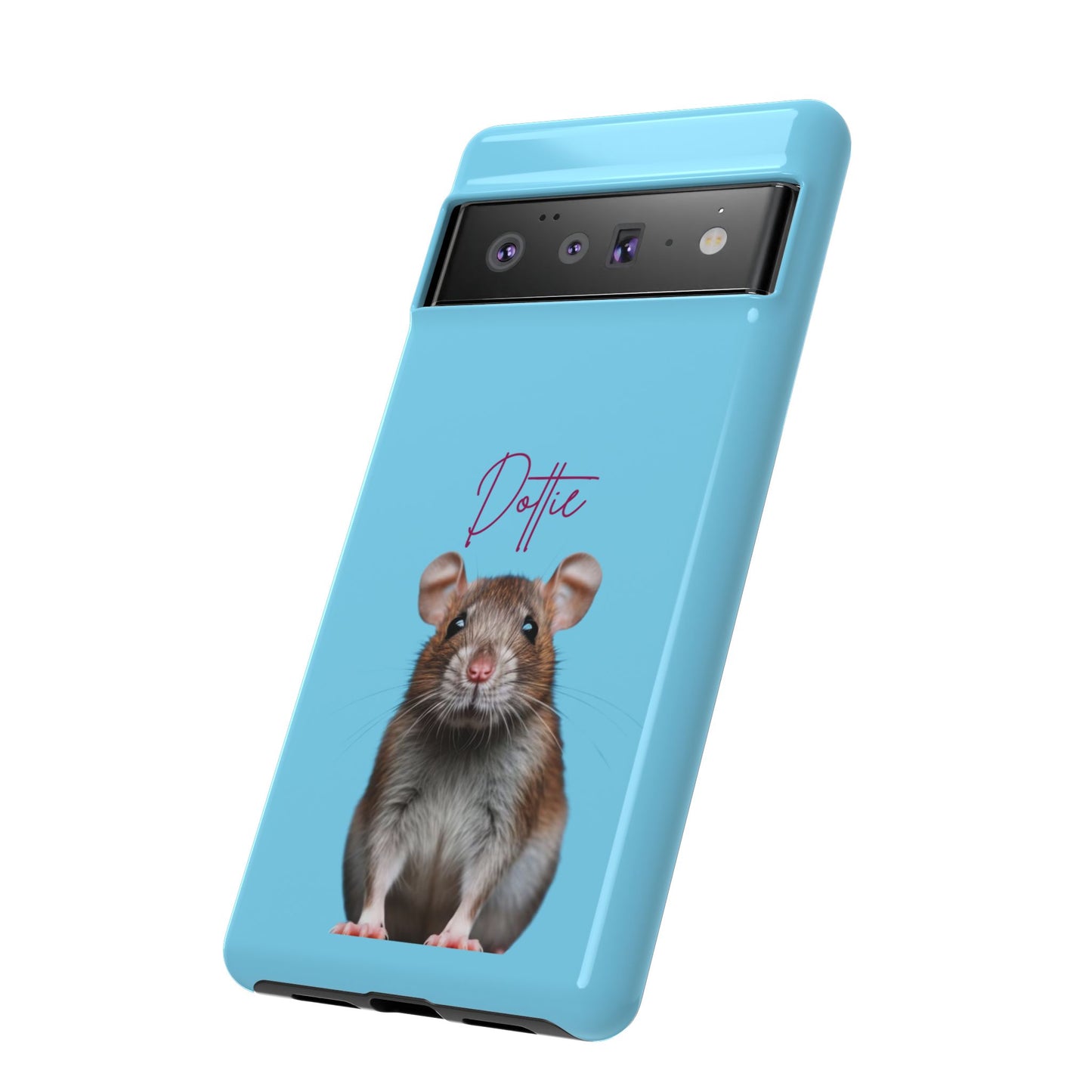 Customizable Pet Tough Phone Case Your Pet Photo or Digital Painting with Name_8 iPhone 16, 15 Pro Max, 15 Plus, Samsung S24 Ultra, Pixel 7