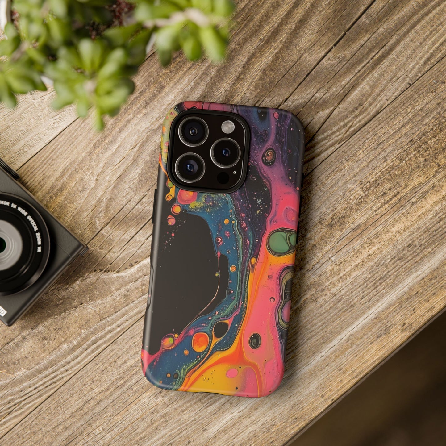 Psychedelic Modern Abstract_8 Customizable Tough Phone Case for iPhone 16, 15 Pro Max, Samsung S24 Ultra, Pixel 7 & more