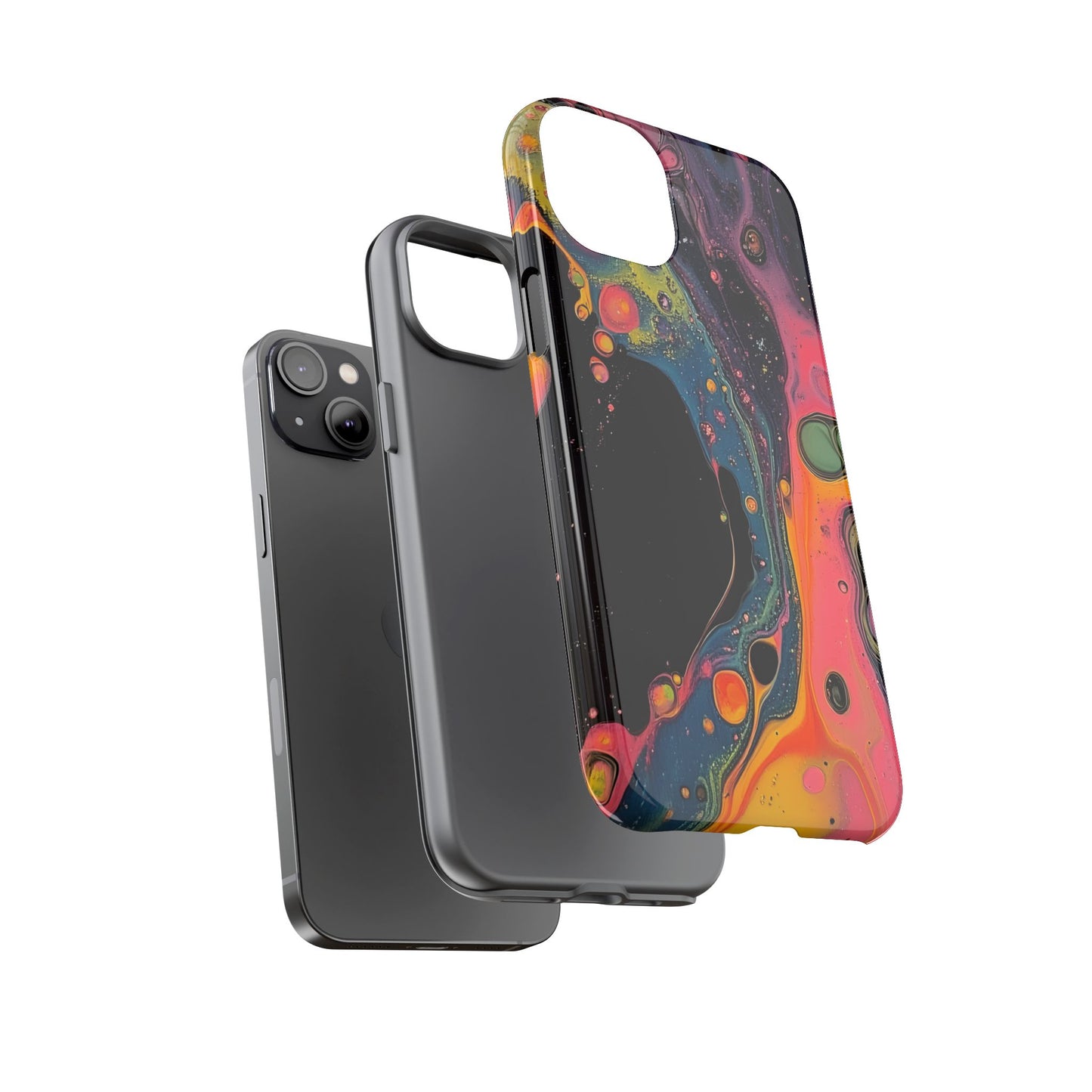 Psychedelic Modern Abstract_8 Customizable Tough Phone Case for iPhone 16, 15 Pro Max, Samsung S24 Ultra, Pixel 7 & more