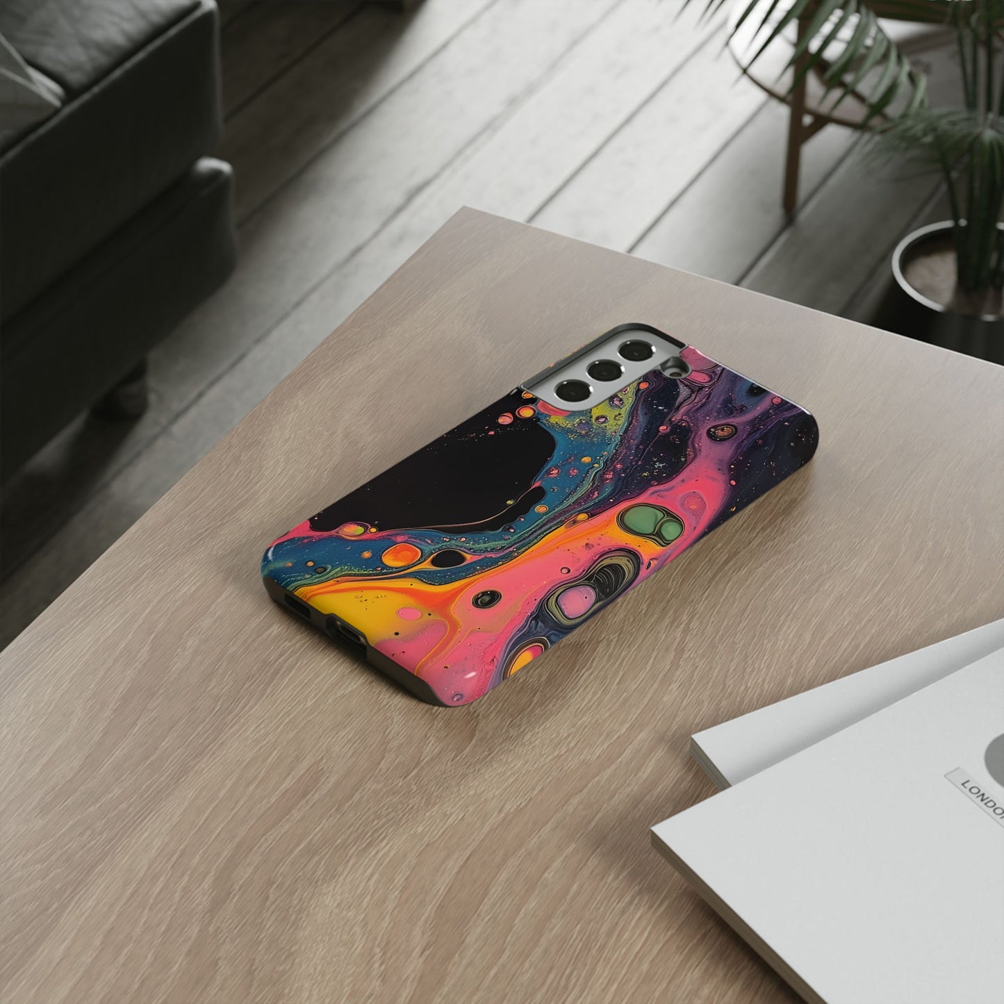 Psychedelic Modern Abstract_8 Customizable Tough Phone Case for iPhone 16, 15 Pro Max, Samsung S24 Ultra, Pixel 7 & more