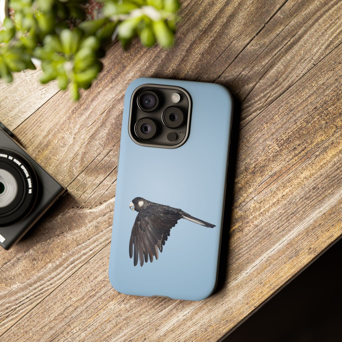Baudins Black Cockatoo - Tough Phone Case - Fono Caso x EstebantheNatureman - Wildlife Photography Case - Gift for Bird Lovers