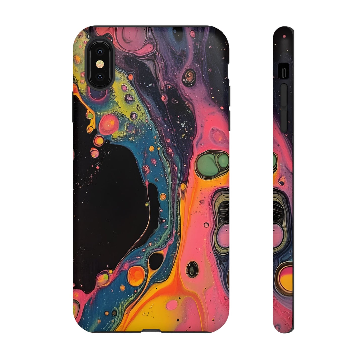 Psychedelic Modern Abstract_8 Customizable Tough Phone Case for iPhone 16, 15 Pro Max, Samsung S24 Ultra, Pixel 7 & more