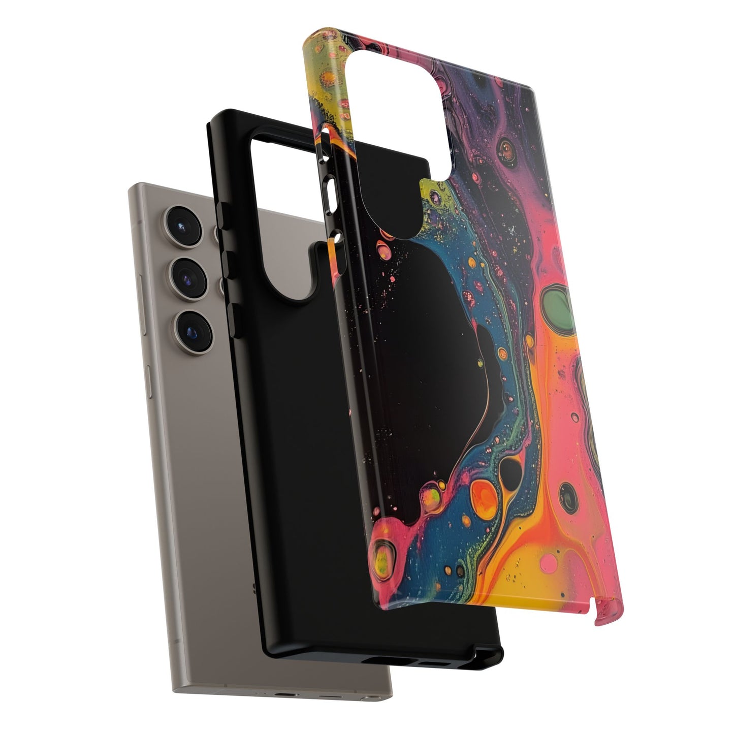 Psychedelic Modern Abstract_8 Customizable Tough Phone Case for iPhone 16, 15 Pro Max, Samsung S24 Ultra, Pixel 7 & more
