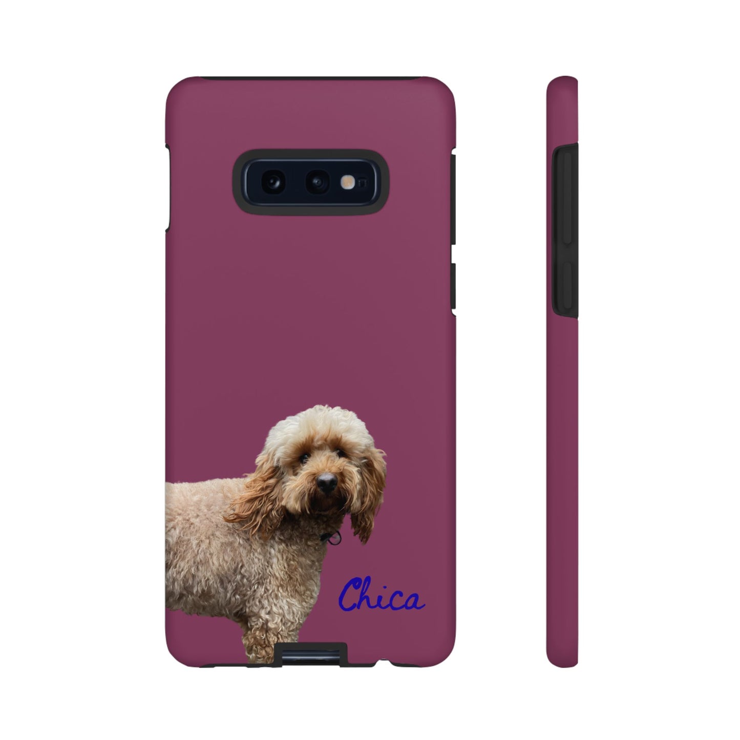 Customizable Pet Tough Phone Case Your Pet Photo or Digital Painting with Name_9 iPhone 16, 15 Pro Max, 15 Plus, Samsung S24 Ultra, Pixel 7
