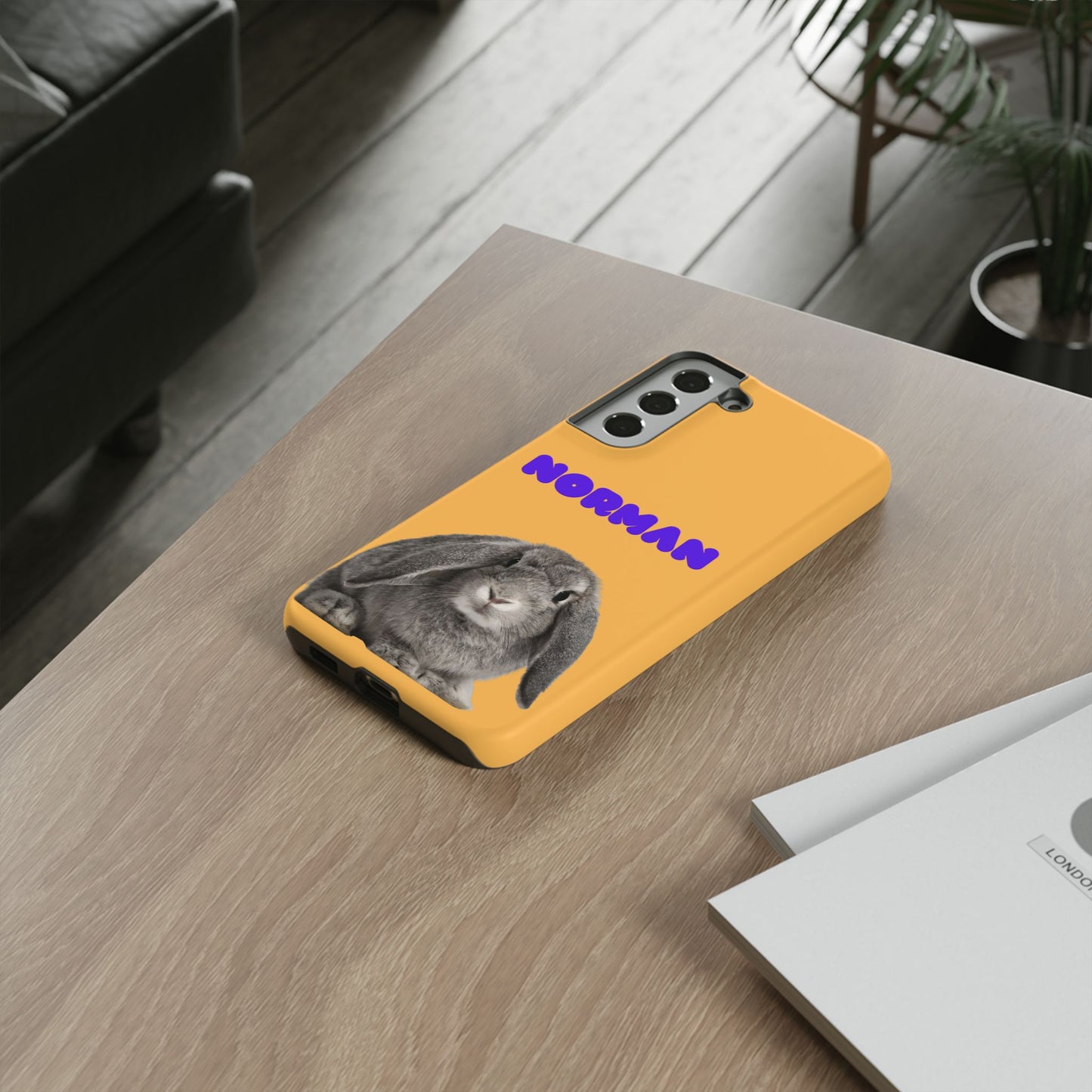 Customizable Pet Tough Phone Case Your Pet Photo or Digital Painting with Name_7