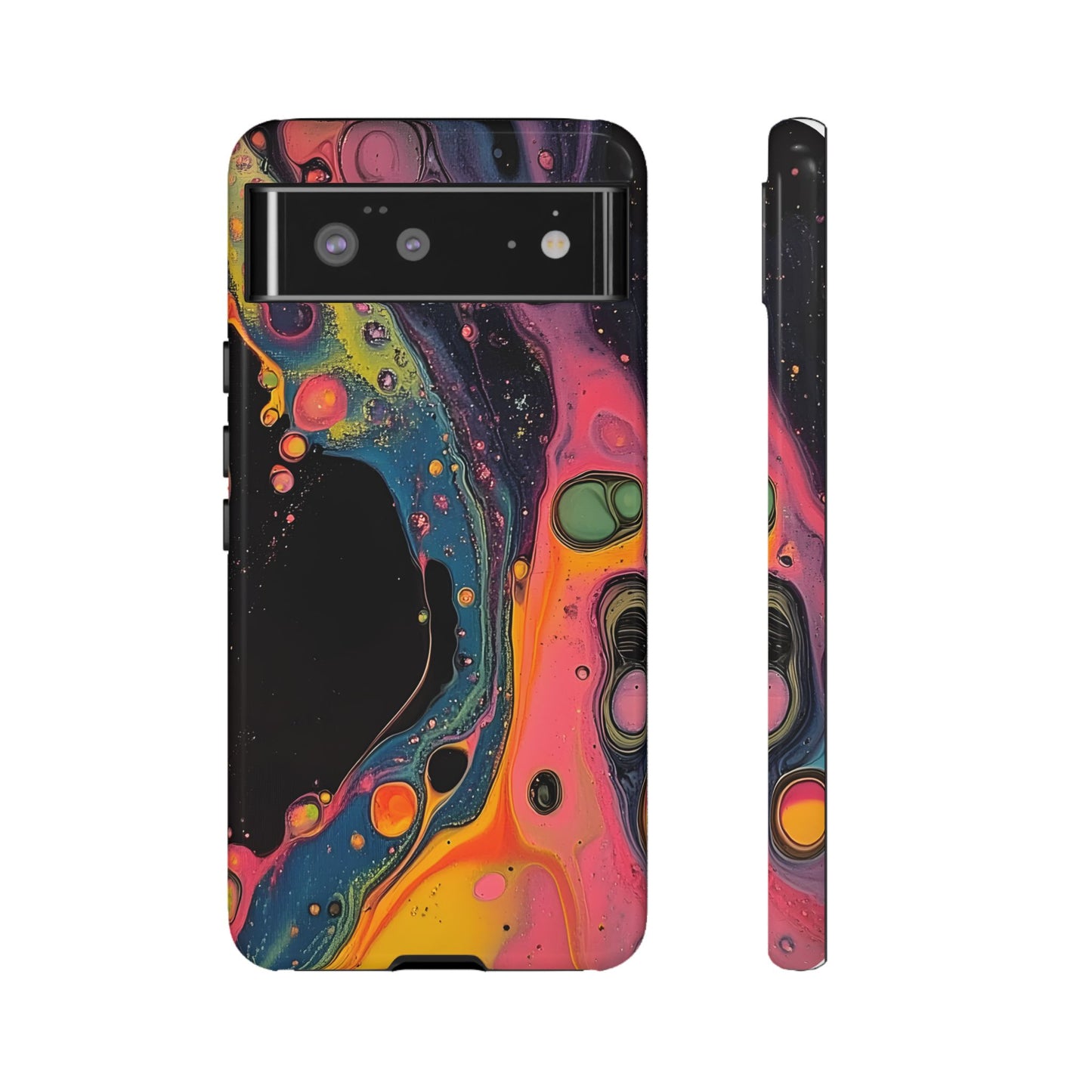 Psychedelic Modern Abstract_8 Customizable Tough Phone Case for iPhone 16, 15 Pro Max, Samsung S24 Ultra, Pixel 7 & more