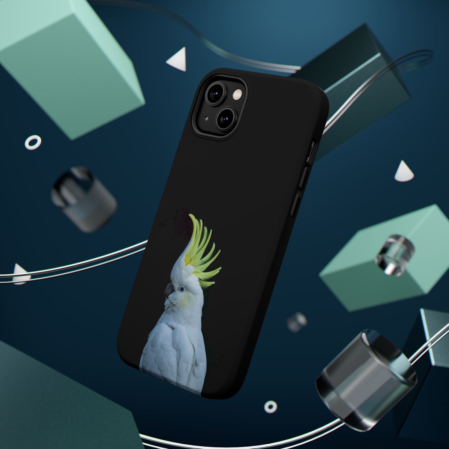 Sulphur Crested Cockatoo - Magnetic Impact-Resistant Phone Case - Fono Caso x EstebantheNatureman - Wildlife Case - Gift for Bird Lovers