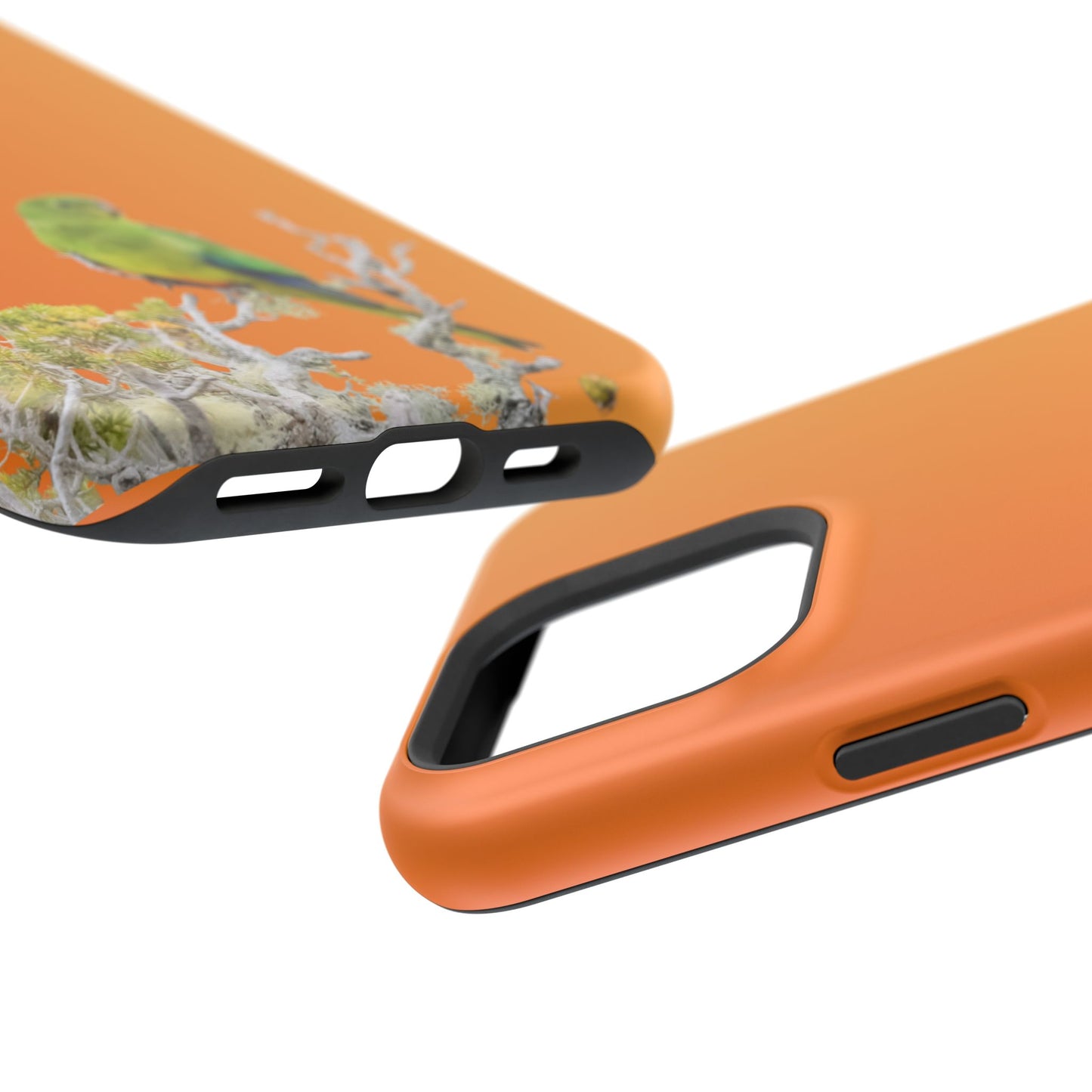 Orange-bellied Parrot - Magnetic Impact-Resistant Phone Case - Fono Caso x EstebantheNatureman - Wildlife Case - Gift for Bird Lovers