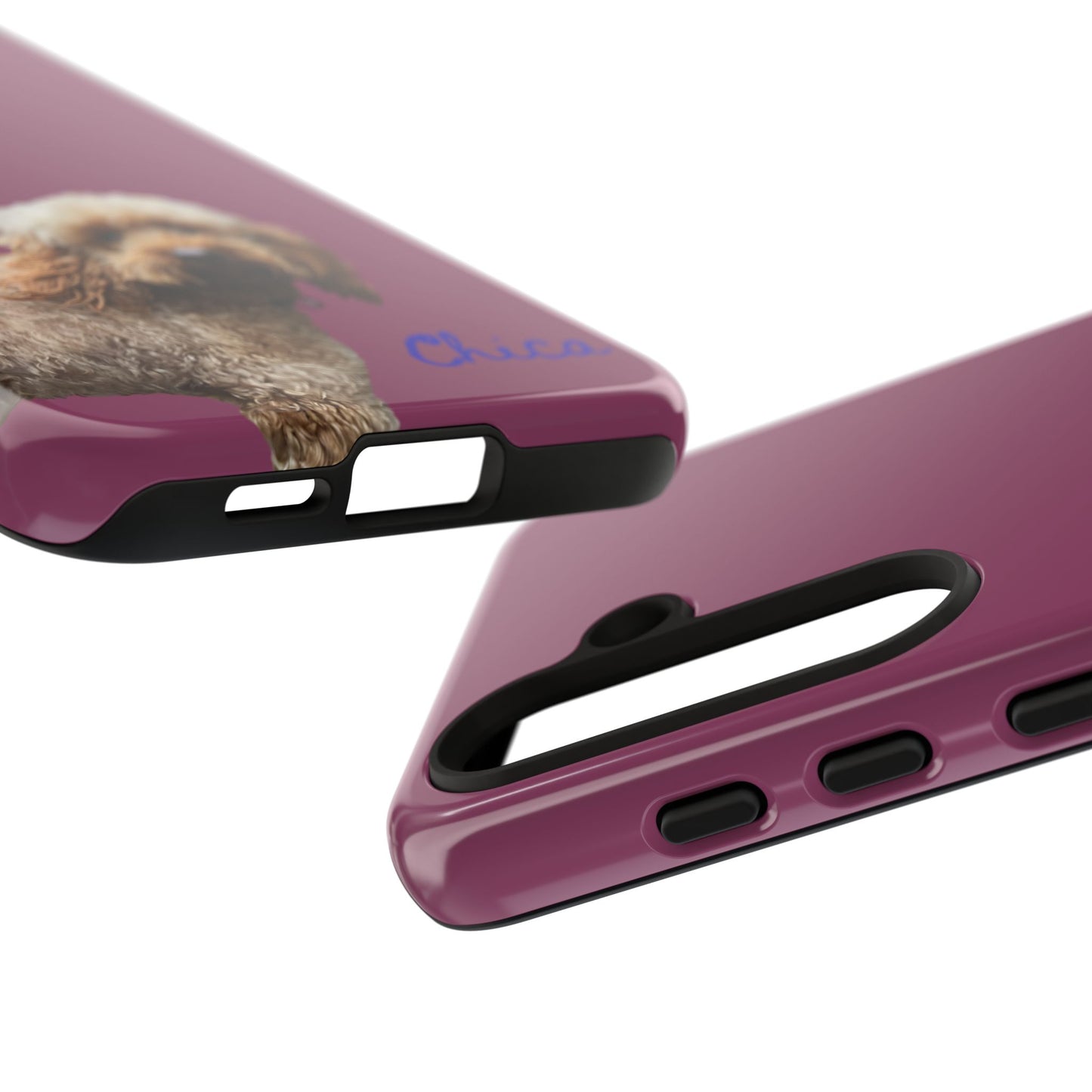 Customizable Pet Tough Phone Case Your Pet Photo or Digital Painting with Name_9 iPhone 16, 15 Pro Max, 15 Plus, Samsung S24 Ultra, Pixel 7