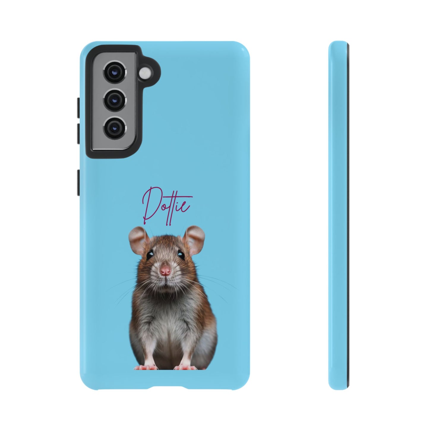 Customizable Pet Tough Phone Case Your Pet Photo or Digital Painting with Name_8 iPhone 16, 15 Pro Max, 15 Plus, Samsung S24 Ultra, Pixel 7