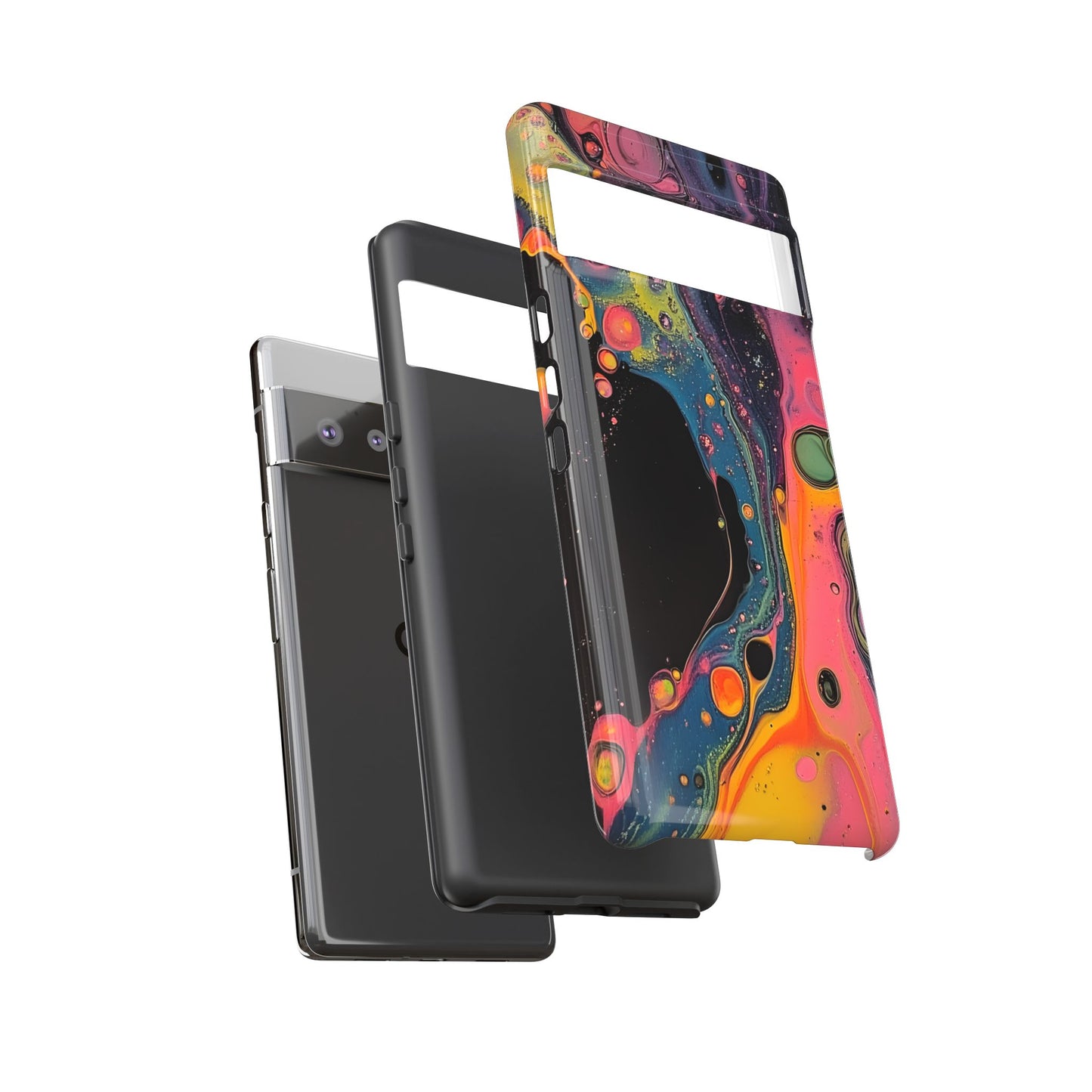 Psychedelic Modern Abstract_8 Customizable Tough Phone Case for iPhone 16, 15 Pro Max, Samsung S24 Ultra, Pixel 7 & more