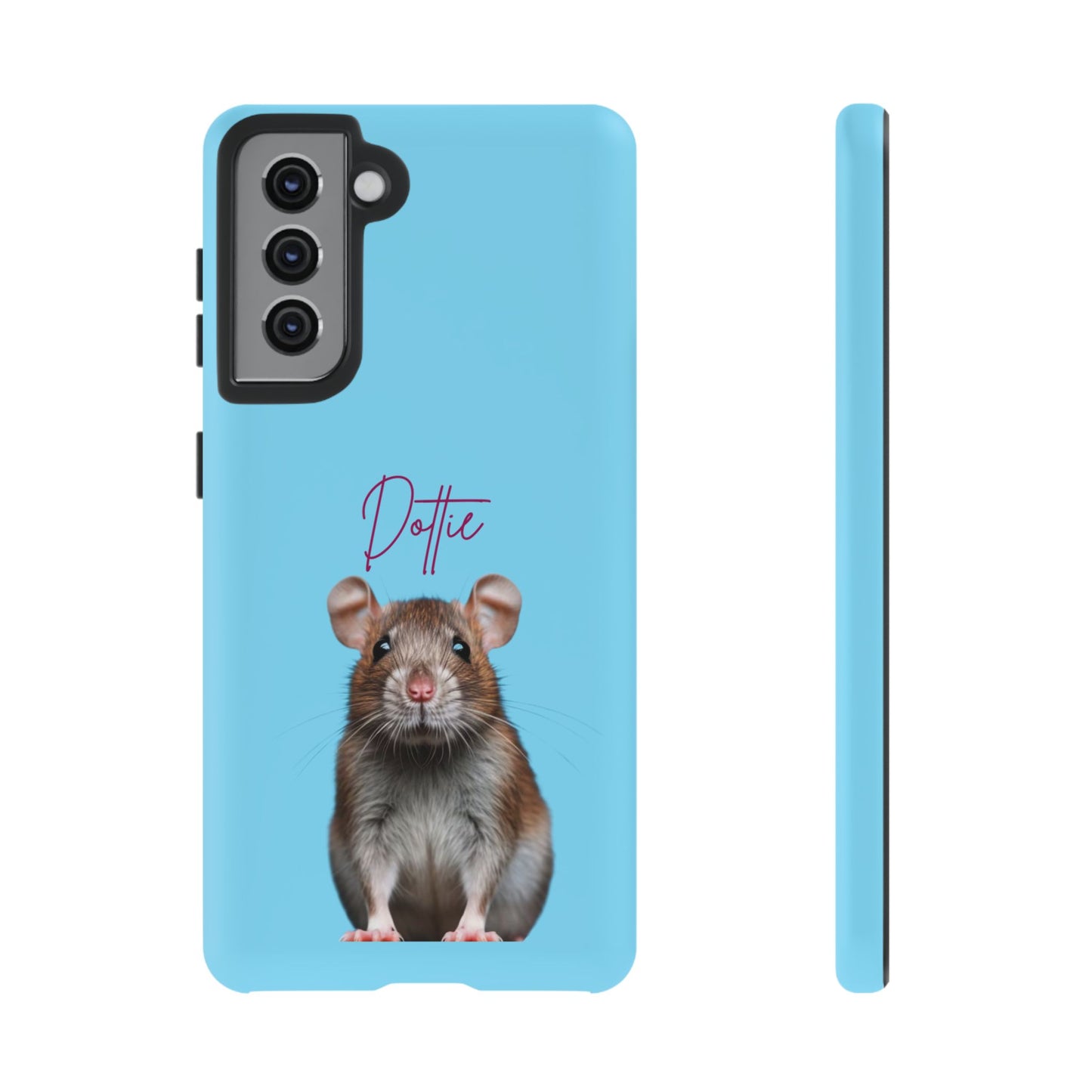 Customizable Pet Tough Phone Case Your Pet Photo or Digital Painting with Name_8 iPhone 16, 15 Pro Max, 15 Plus, Samsung S24 Ultra, Pixel 7