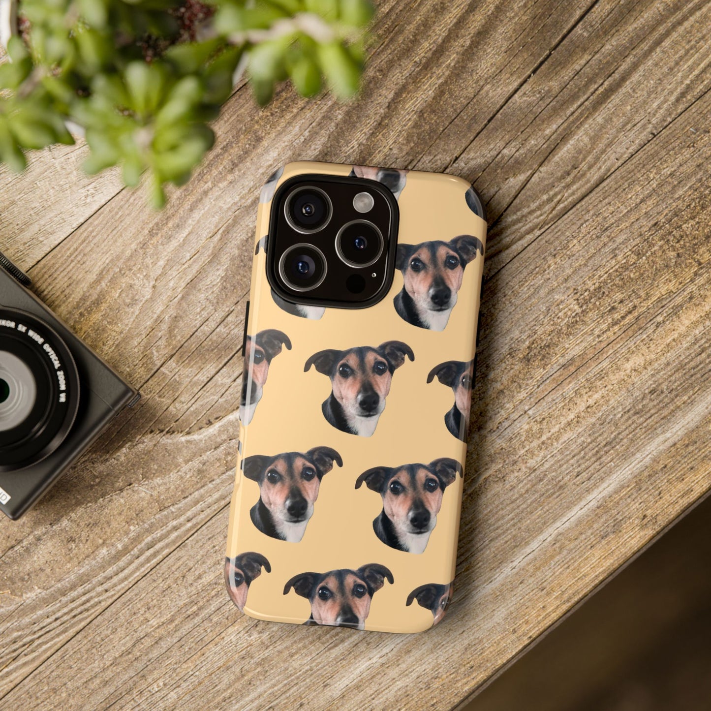 Customizable Pet Tough Phone Case Your Pet Photo or Digital Painting with Name_10 iPhone 16, 15 Pro Max, 15 Plus, Samsung S24 Ultra, Pixel 7