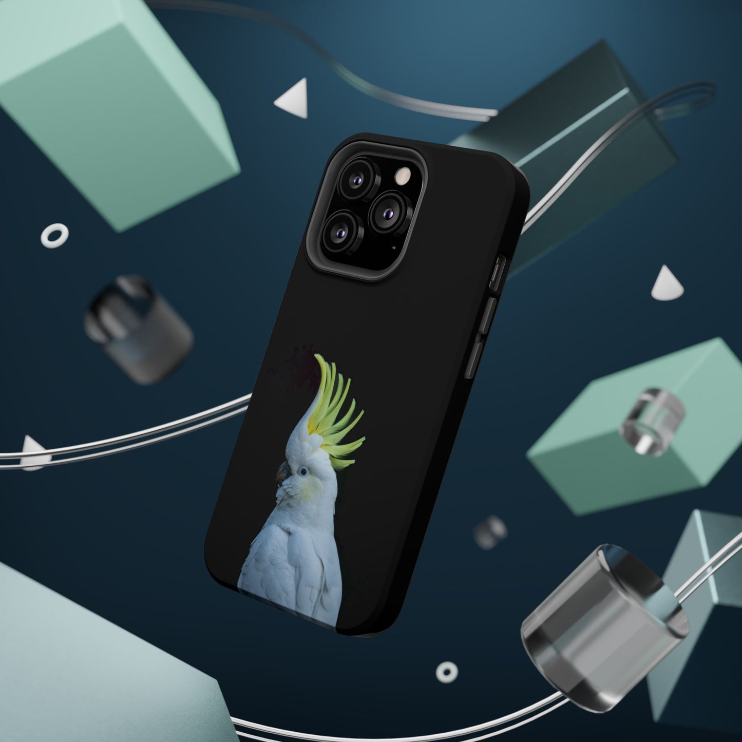 Sulphur Crested Cockatoo - Magnetic Impact-Resistant Phone Case - Fono Caso x EstebantheNatureman - Wildlife Case - Gift for Bird Lovers