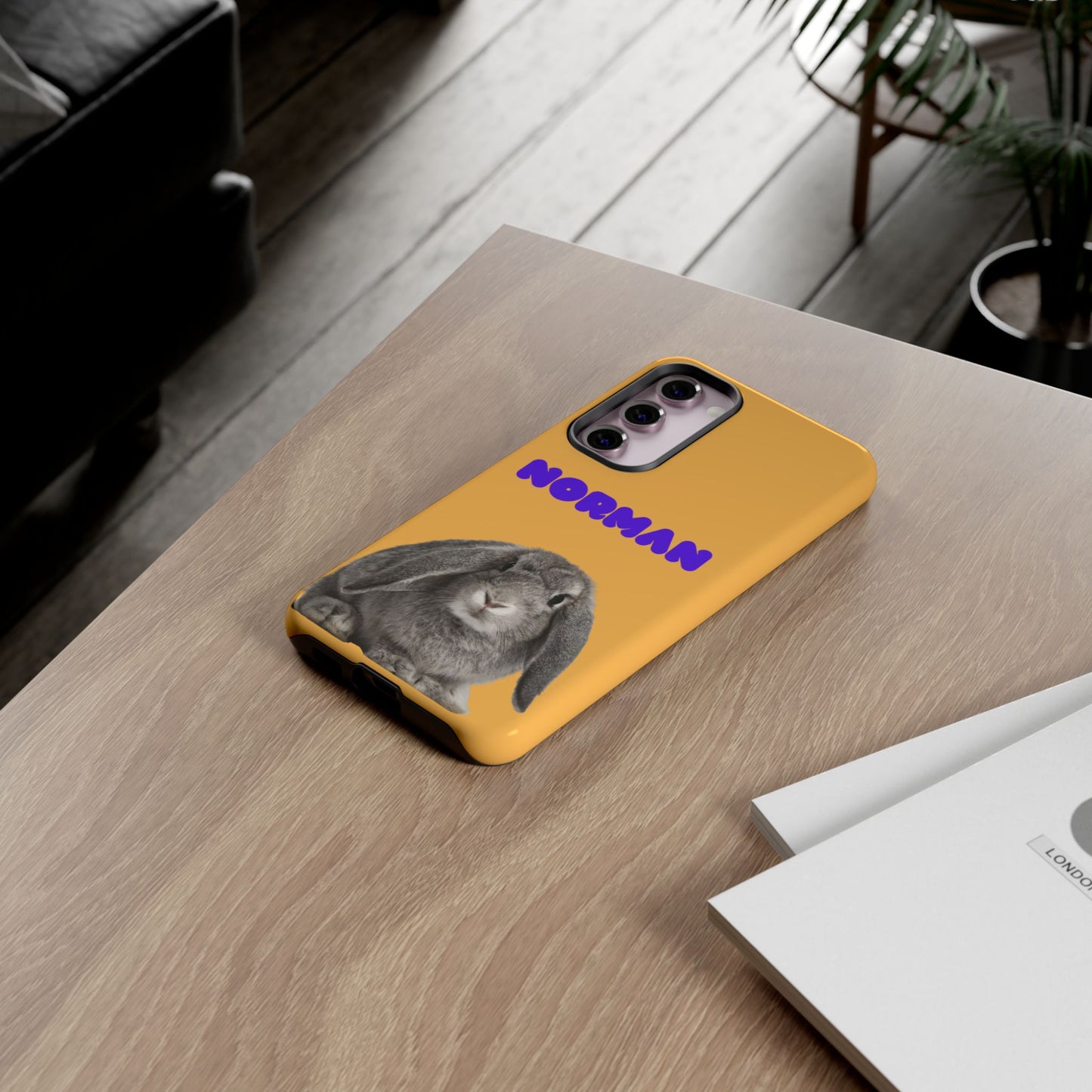 Customizable Pet Tough Phone Case Your Pet Photo or Digital Painting with Name_7