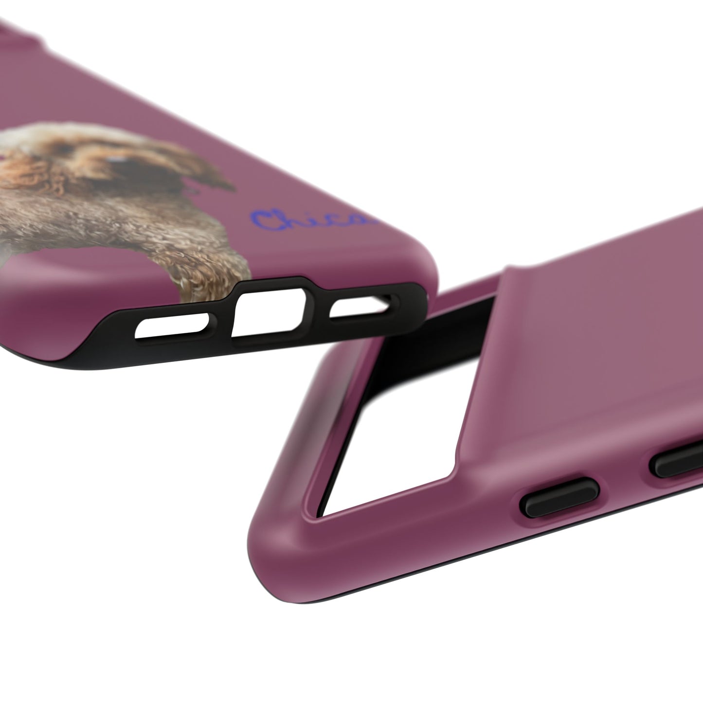 Customizable Pet Tough Phone Case Your Pet Photo or Digital Painting with Name_9 iPhone 16, 15 Pro Max, 15 Plus, Samsung S24 Ultra, Pixel 7