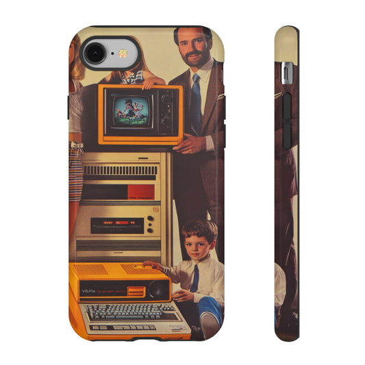 Retro 70s Home Video Nostalgic Aesthetic VHS Era_2 Customizable Tough Phone Case for iPhone 16, 15 Pro Max, Samsung S24 Ultra, Pixel 7 & more