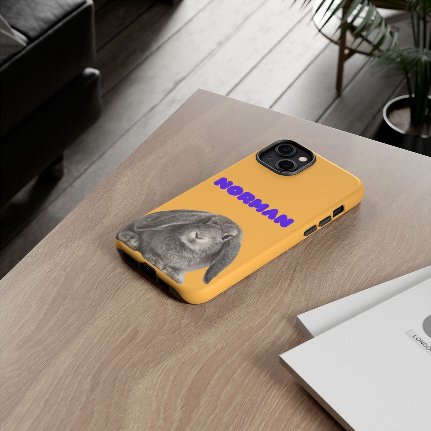 Customizable Pet Tough Phone Case Your Pet Photo or Digital Painting with Name_7