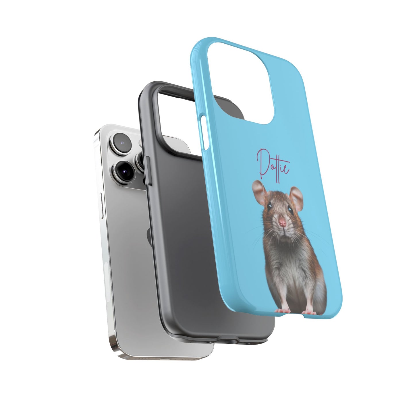 Customizable Pet Tough Phone Case Your Pet Photo or Digital Painting with Name_8 iPhone 16, 15 Pro Max, 15 Plus, Samsung S24 Ultra, Pixel 7