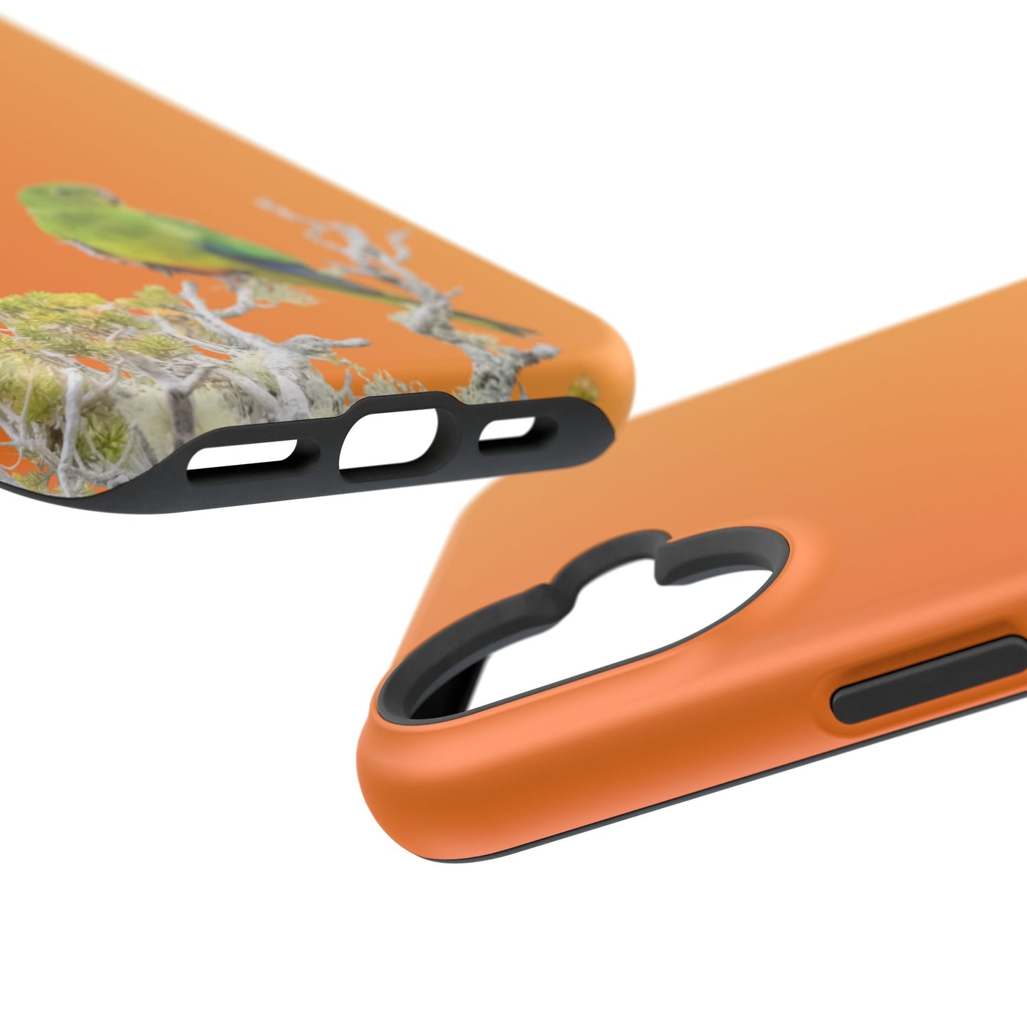 Orange-bellied Parrot - Magnetic Impact-Resistant Phone Case - Fono Caso x EstebantheNatureman - Wildlife Case - Gift for Bird Lovers