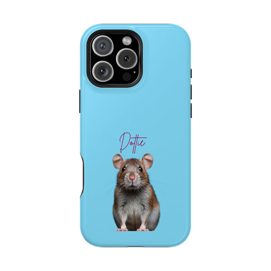 Customizable Magnetic Impact-Resistant Phone Case Your Pet Photo or Digital Painting with Name_8_iPhone 13 and up