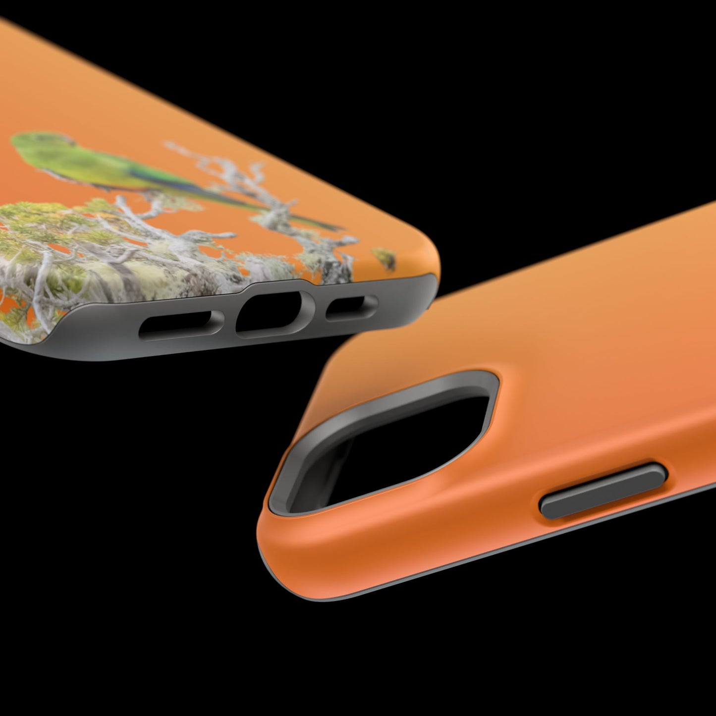 Orange-bellied Parrot - Magnetic Impact-Resistant Phone Case - Fono Caso x EstebantheNatureman - Wildlife Case - Gift for Bird Lovers